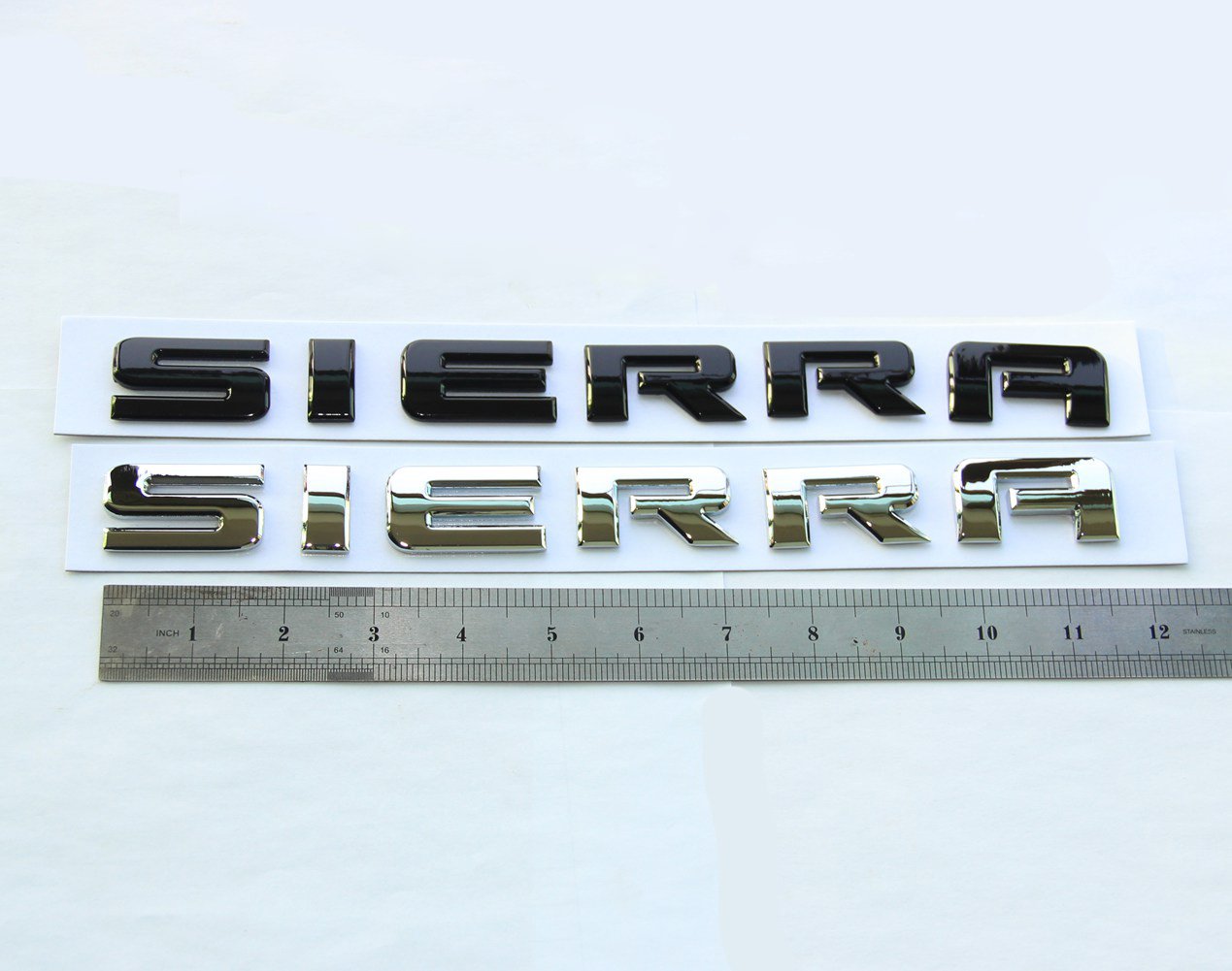 Yoaoo 1X Oem Black Sierra Nameplates Letter Emblem Badge Glossy Compatible With 2500Hd 3500Hd Sierra