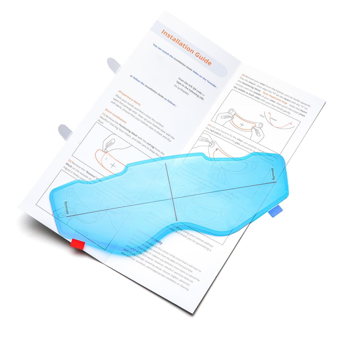 Anti-Fog Helmet Visor Film For Motorcycle Helmets Face Shield Compatible With Arai Xd4 Helmets Visor Insert Anti-Fog,Clear Visio