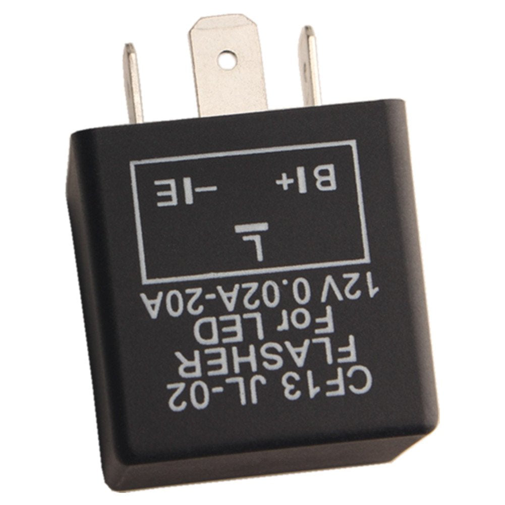 Dewhel 1 pc CF-13 CF13 EP34 3 Pin Electronic Flasher Fix 12V 0.02A-20A For LED Turn Signal Light Bulbs Hyper Blink Flash No Flas