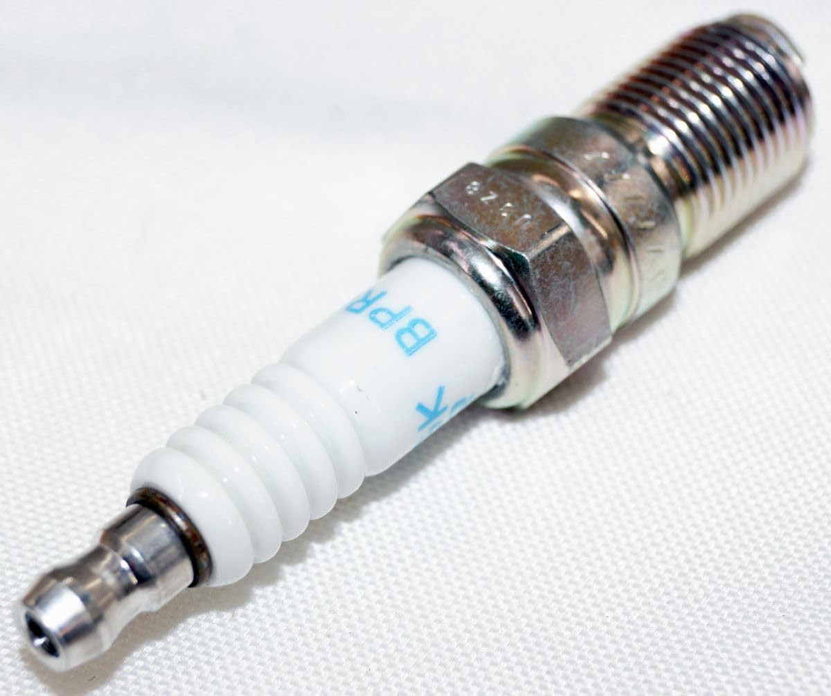 NGK BPR6EFS Spark Plug (Pack of 8) - 18mm Reach, 0.8mm Gap, 5K Ohm Resistor for Escort, Fiesta, Granada