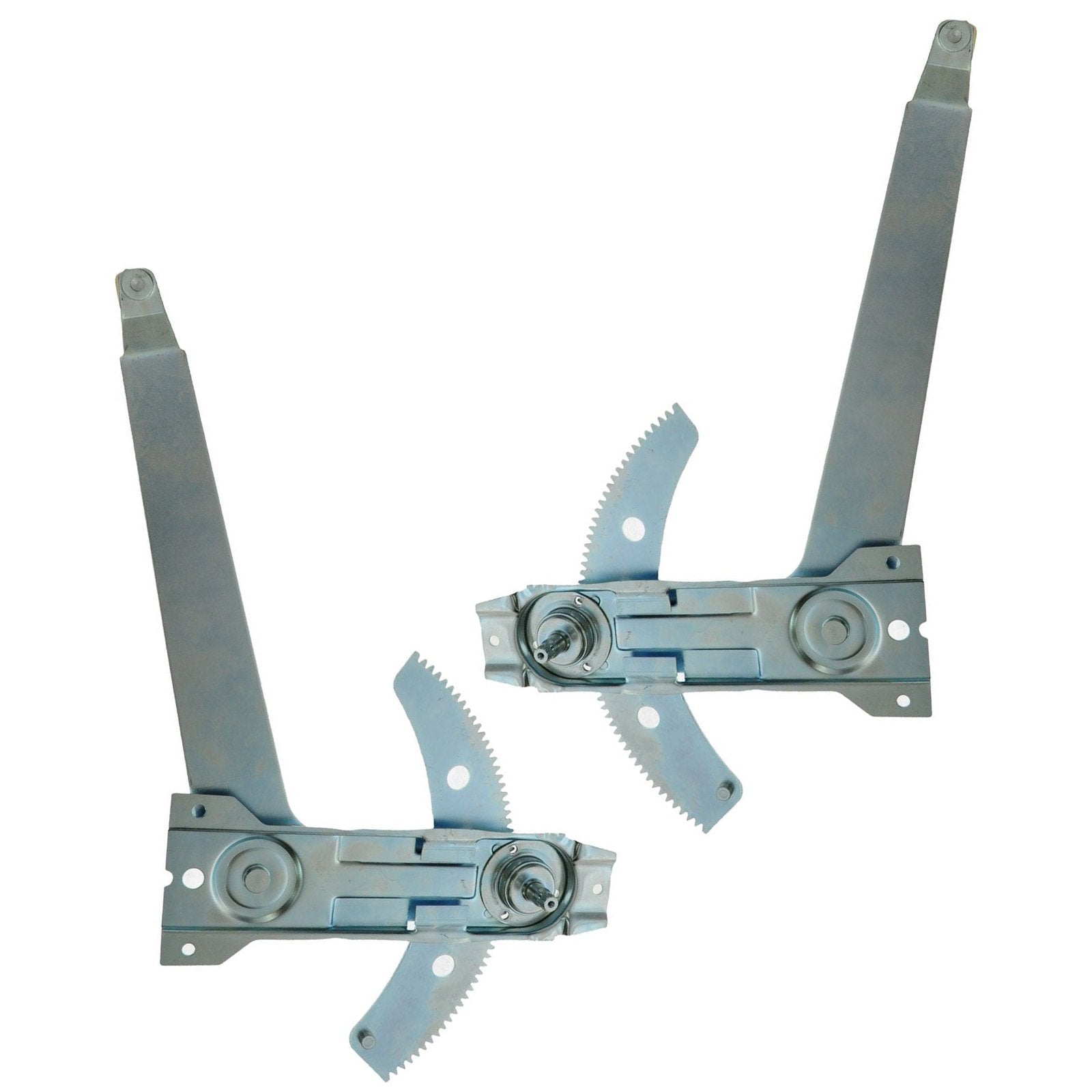 Trq Driver & Passenger Side Manual Window Regulator Set Compatible With 80-99 Ford Fo1350104 Fo1351104