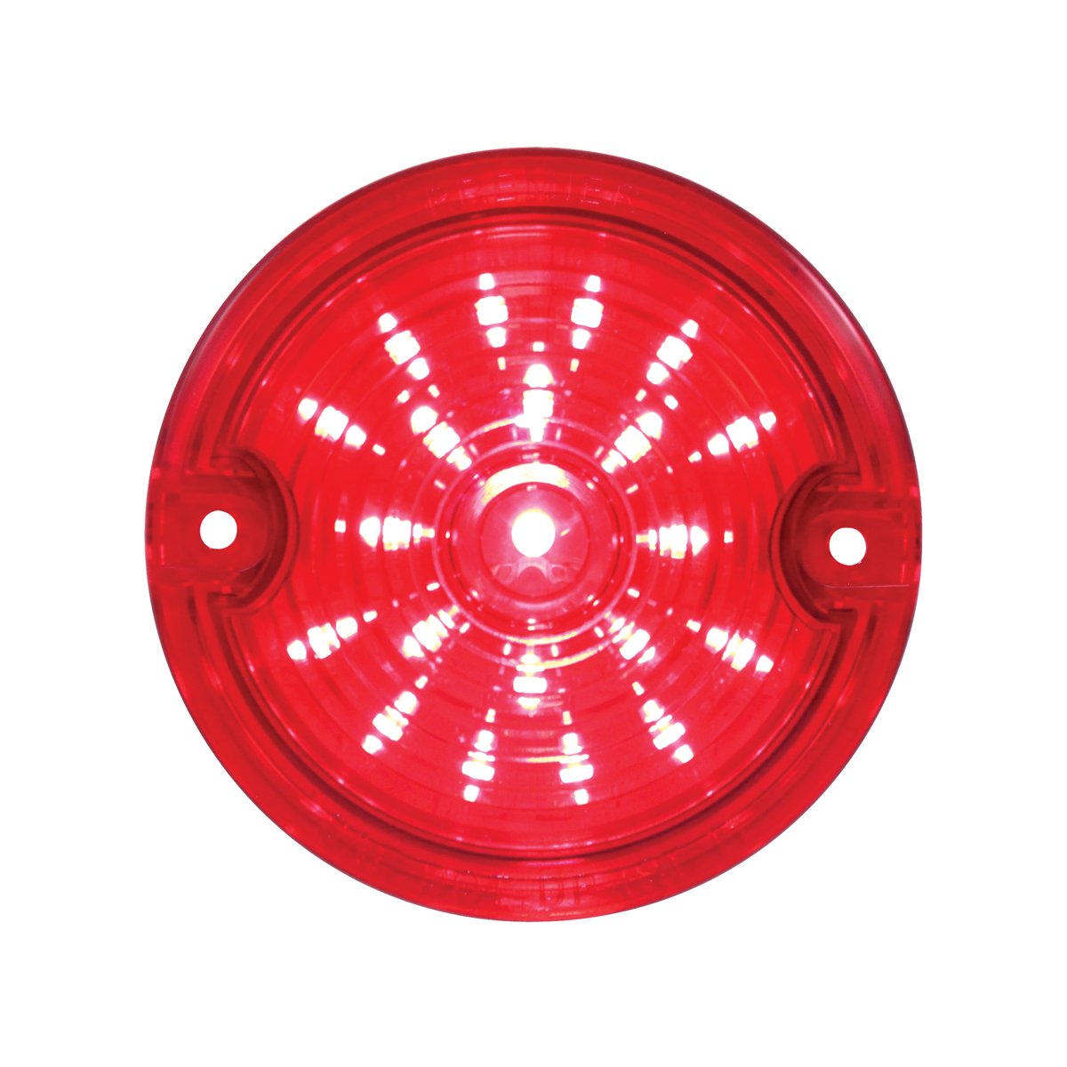 United Pacific 21 Led 3 1/4' Harley Signal Light W/ 1156 Plug - Red Led/Red Lens,37201