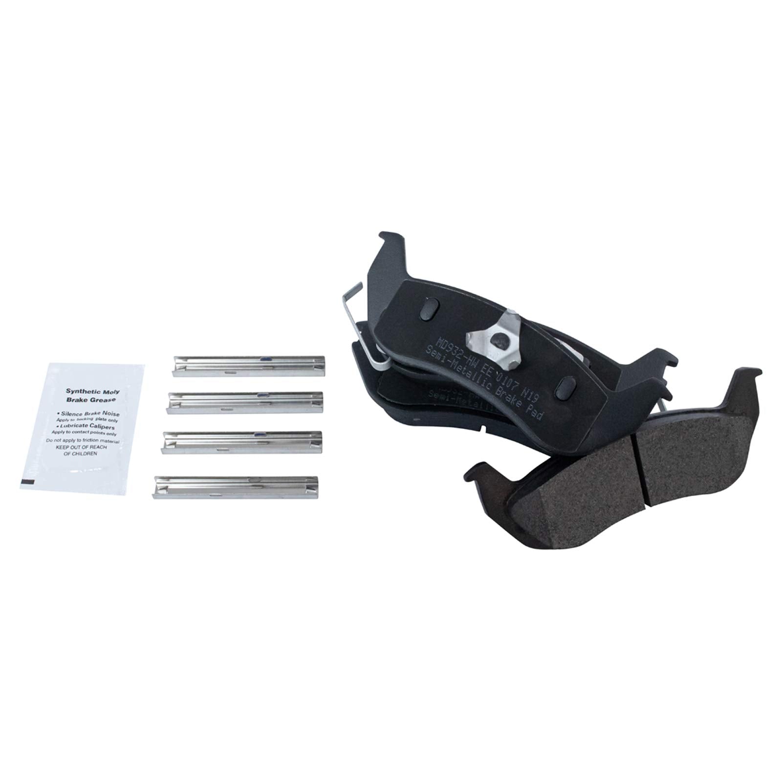 Trq Rear Brake Pad & Rotor Kit Semi-Metallic Compatible With 2003-2011 Lincoln Town Car