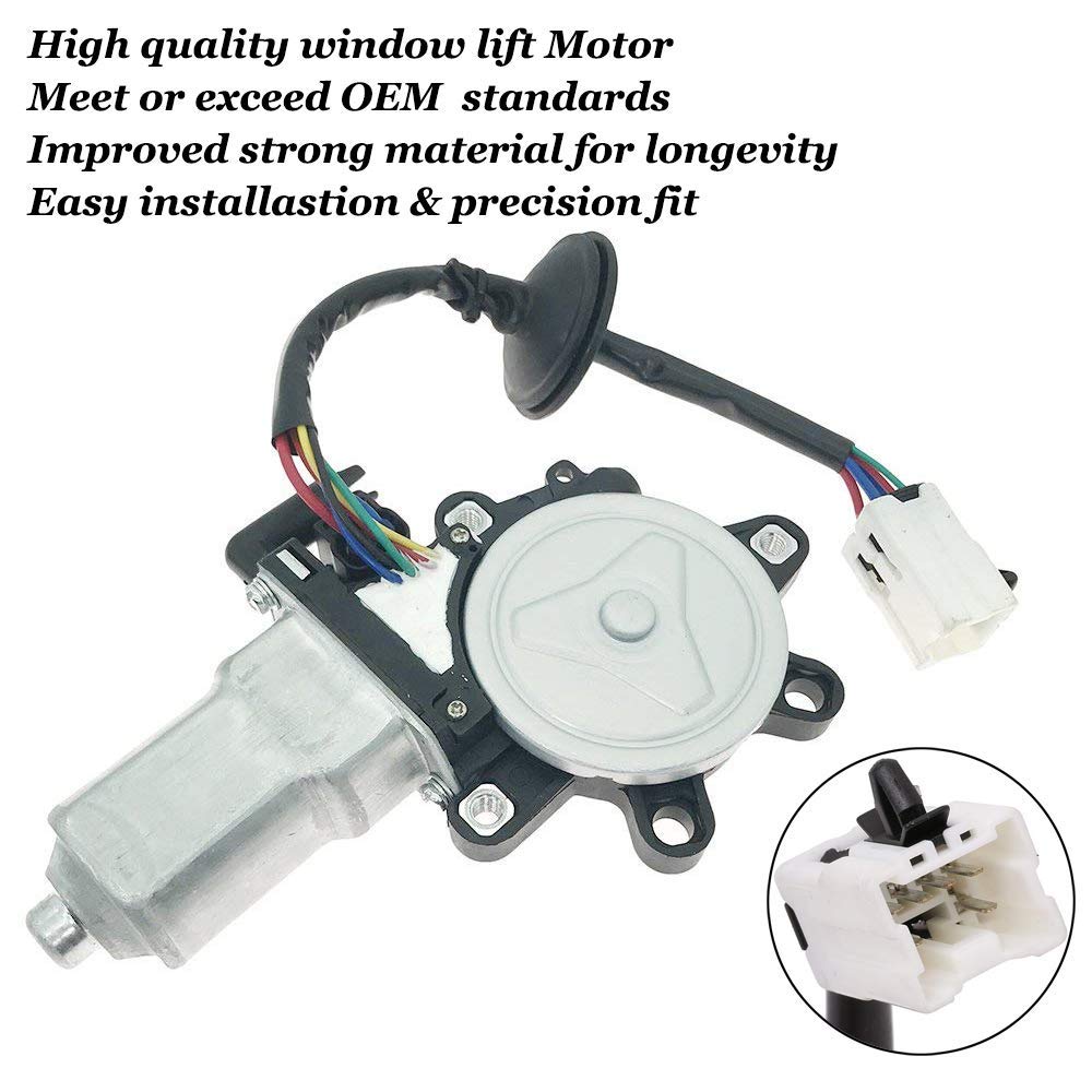 Window Lift Motor Front Left Driver Side for 2003-2009 Nissan 350Z 2003-2007 Infiniti G35 2 Door Coupe Model Replace 80731-CD00A
