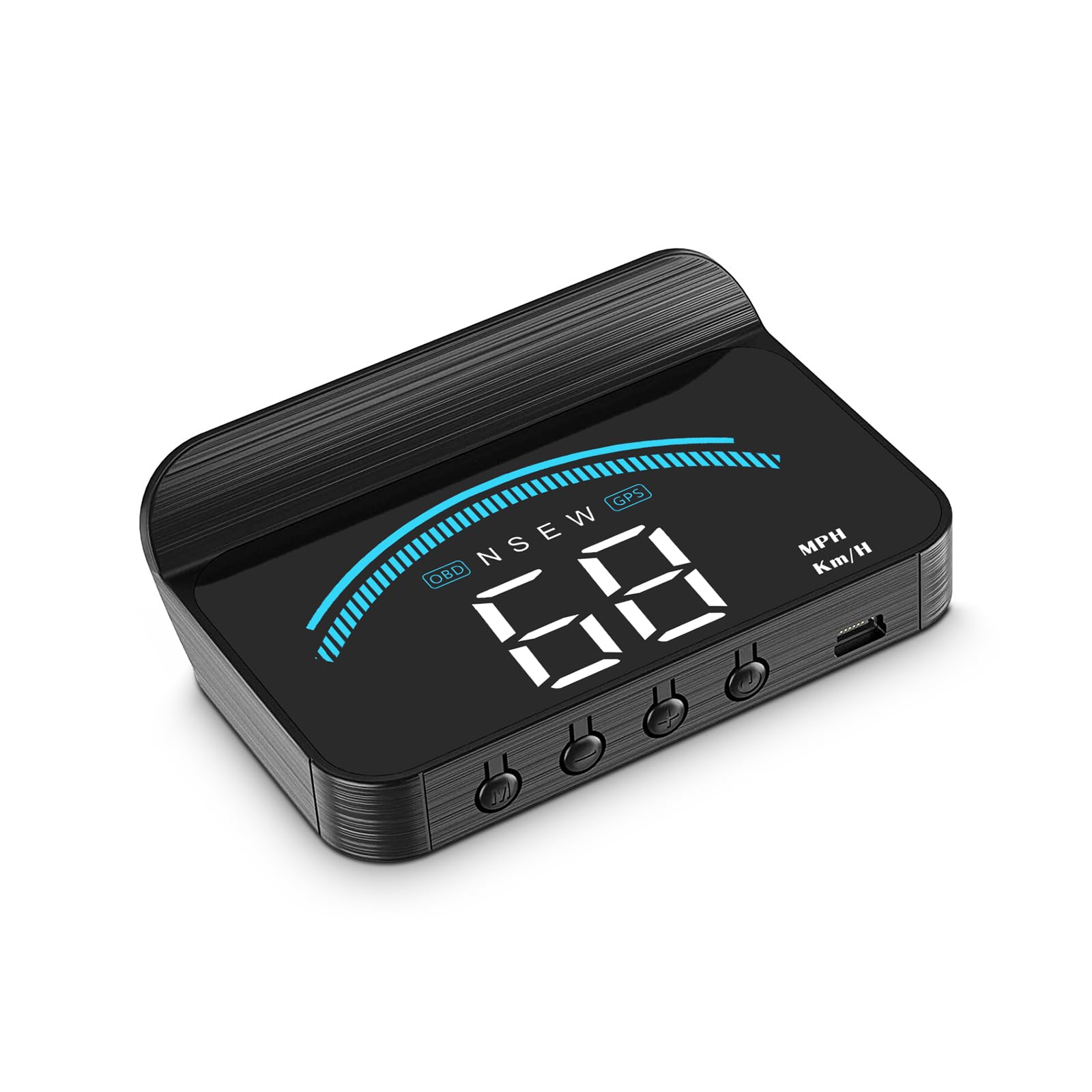 AZIJYV Heads Up Display for Cars M11,Universal OBD+GPS Digital Speedometer Dual System 3.5 Inches HUD with Speed,Water Temperatu