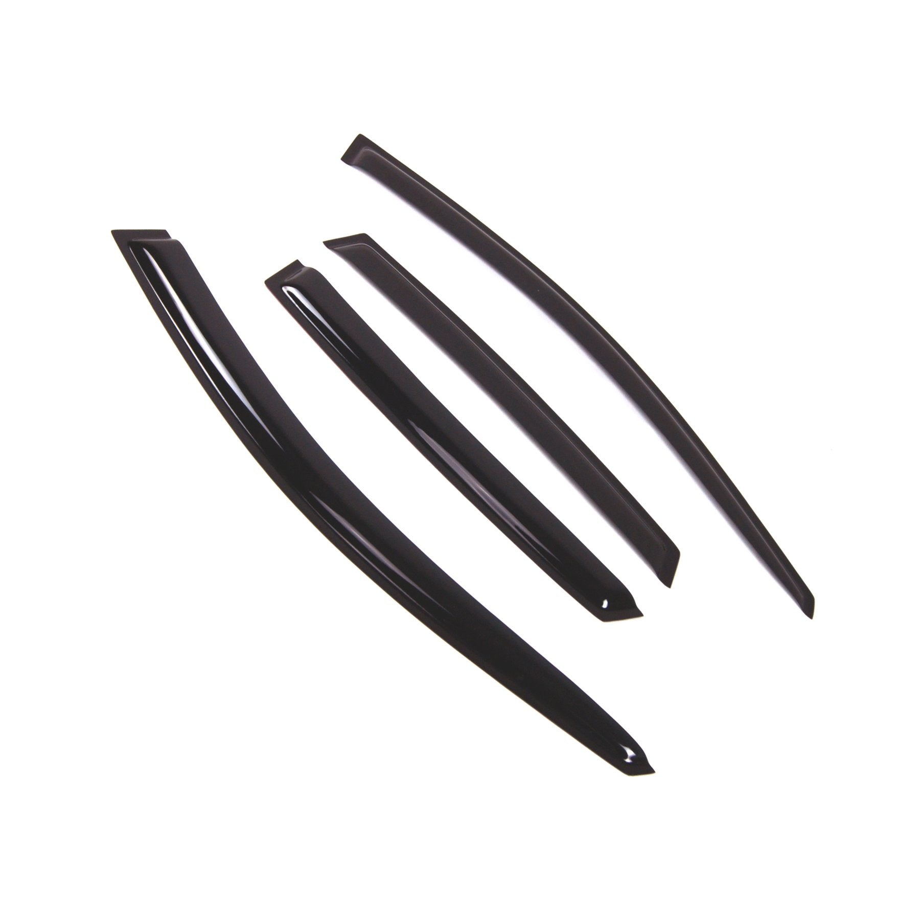 Tuningpros Window Visor Compatible With 2008-2011 Subaru Outback Sport, Dgwv2-522 Outside Mount Deflector Rain Guard Dark Smoke,