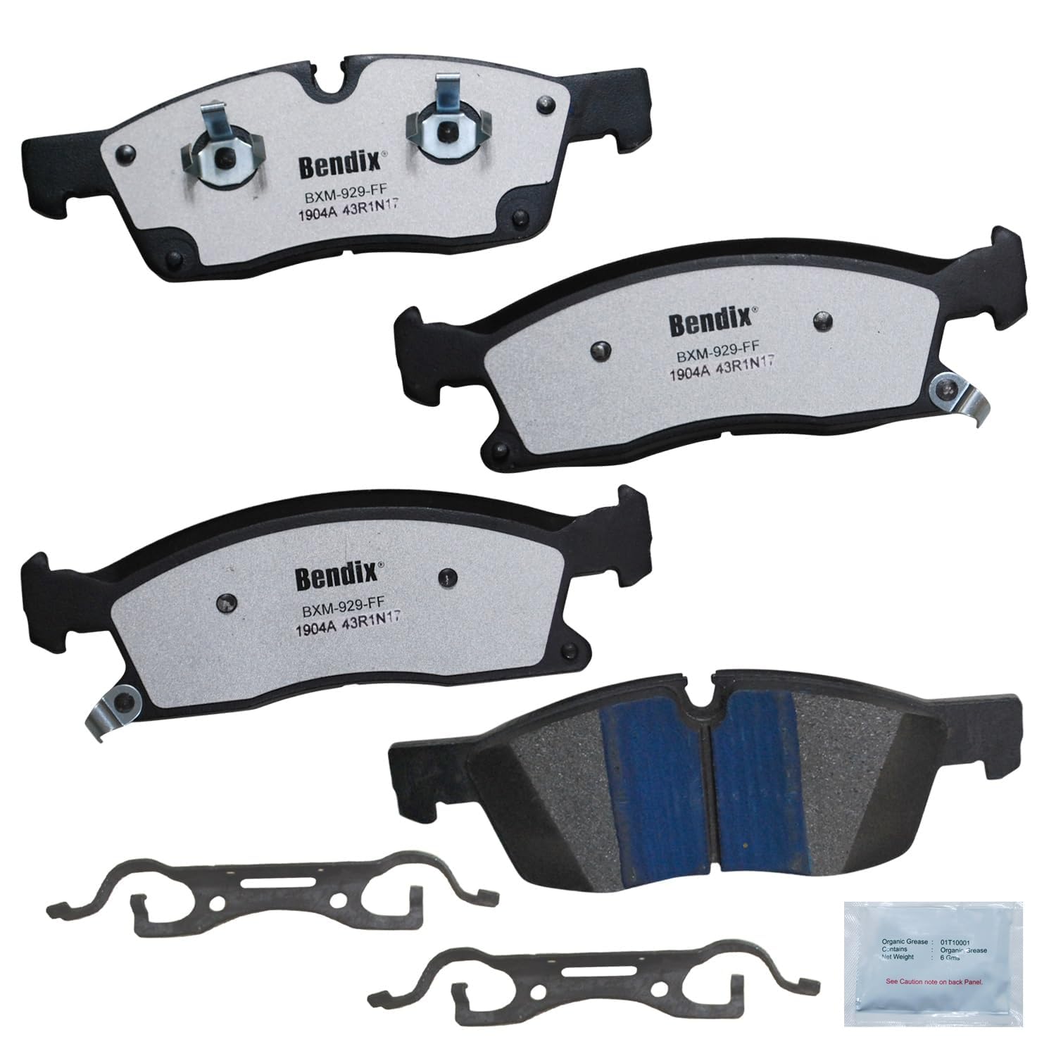 Bendix Fleet Metlok Mkd1904Afm Semi-Metallic Front Brake Pads For Dodge Durango 2021-2017, Jeep Grand Cherokee 2013, Grand Chero