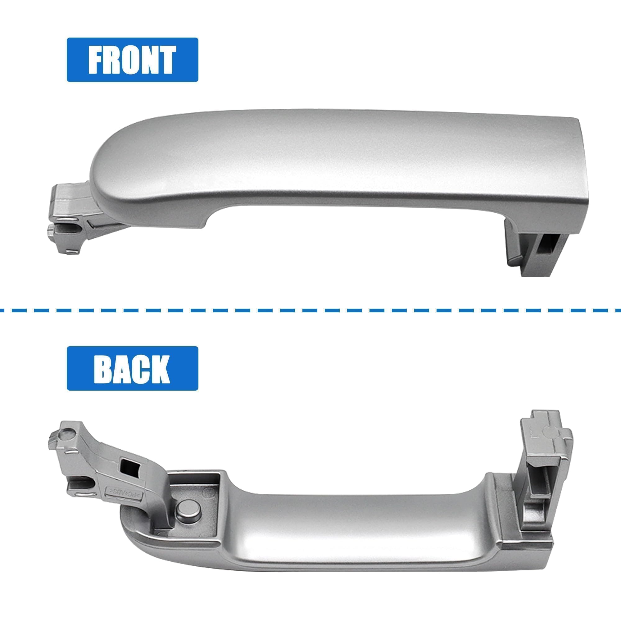 LoloWheat Door Handle with Keyhole Front Left Driver Side Exterior Door Handle Fit for Nissan Versa 2007-2011 for Nissan Tiida 2