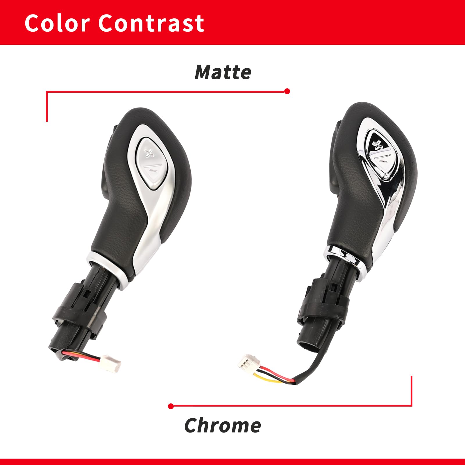 Magimaker Automatic Gear Shift Knob Handle With Button Dg9Z-7213-Ea For Ford Fusion 2013-2016 / Escape 2013-2016 / Transit 2015-2019 / Transit Connect 2018-2023 Gear Shifter Lever Selector (Matte)