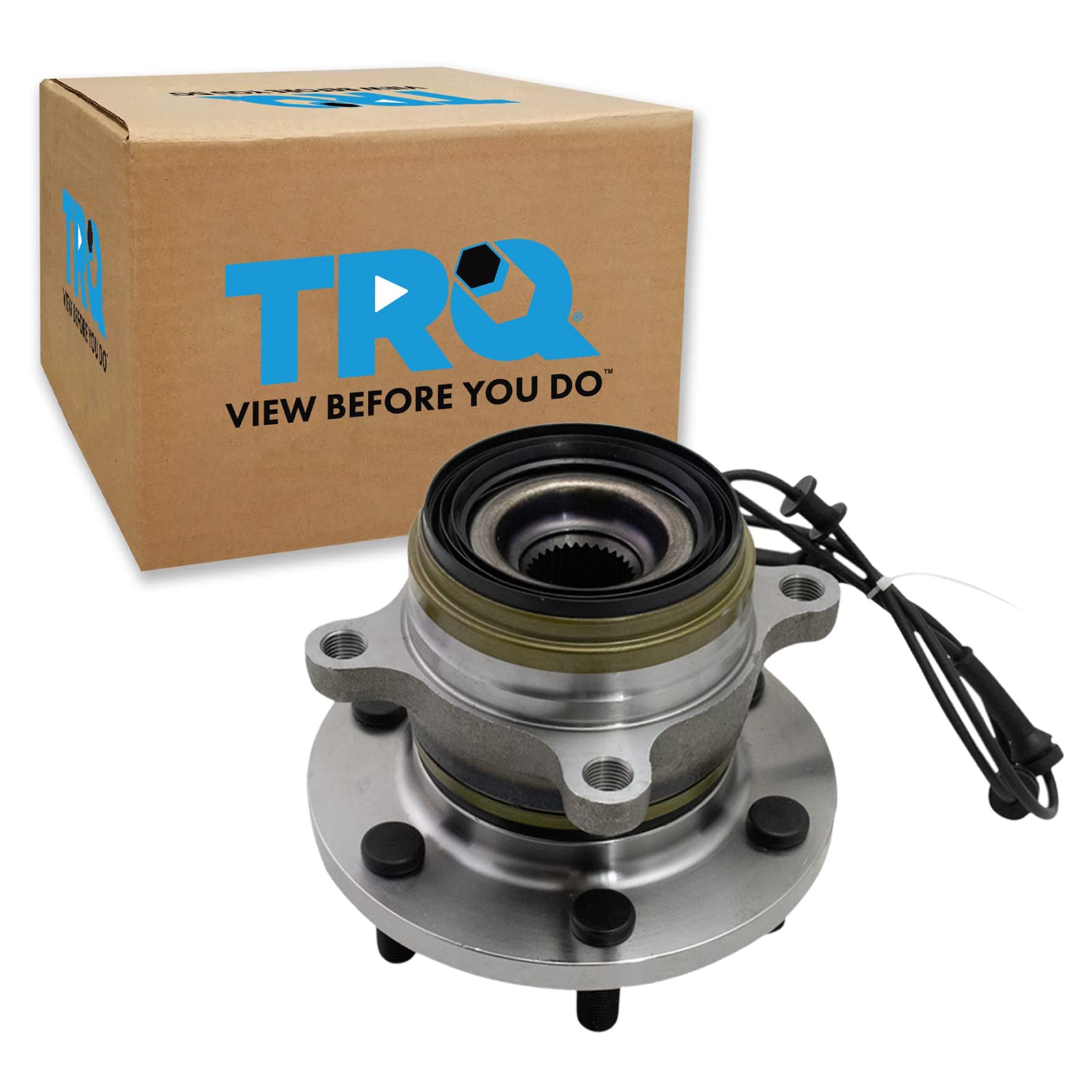 Trq Front Passenger Side Wheel Bearing & Hub Assembly With Abs Sensor Compatible With 2016-2023 Nissan Titan Xd