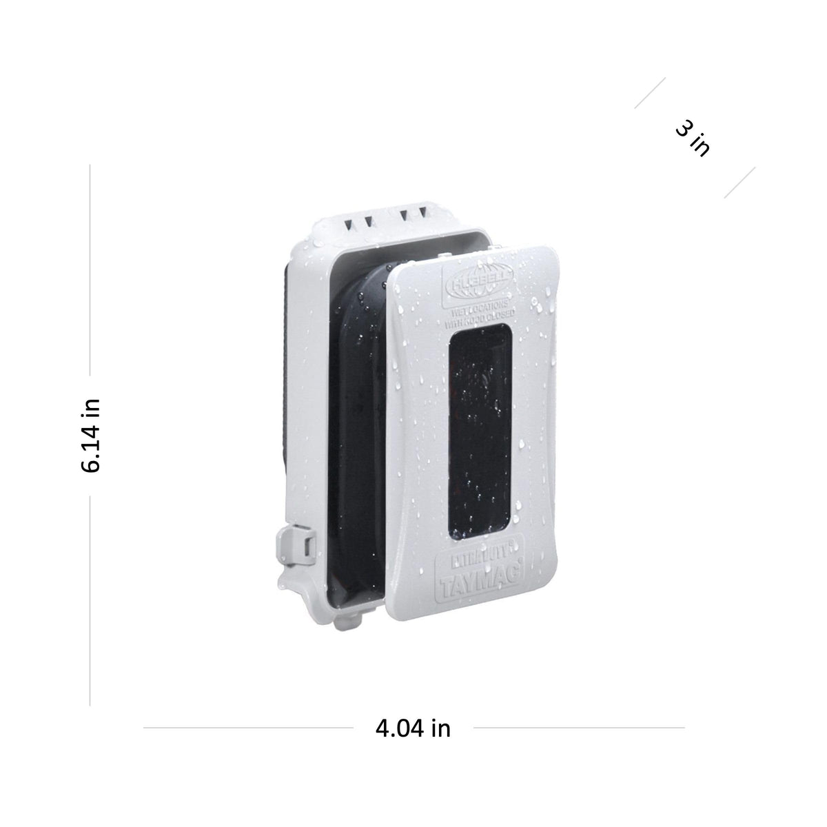 TAYMAC ML500W Single-Gang Mount 16-in-1 Flat Nonmetallic Weatherproof Vertical/H