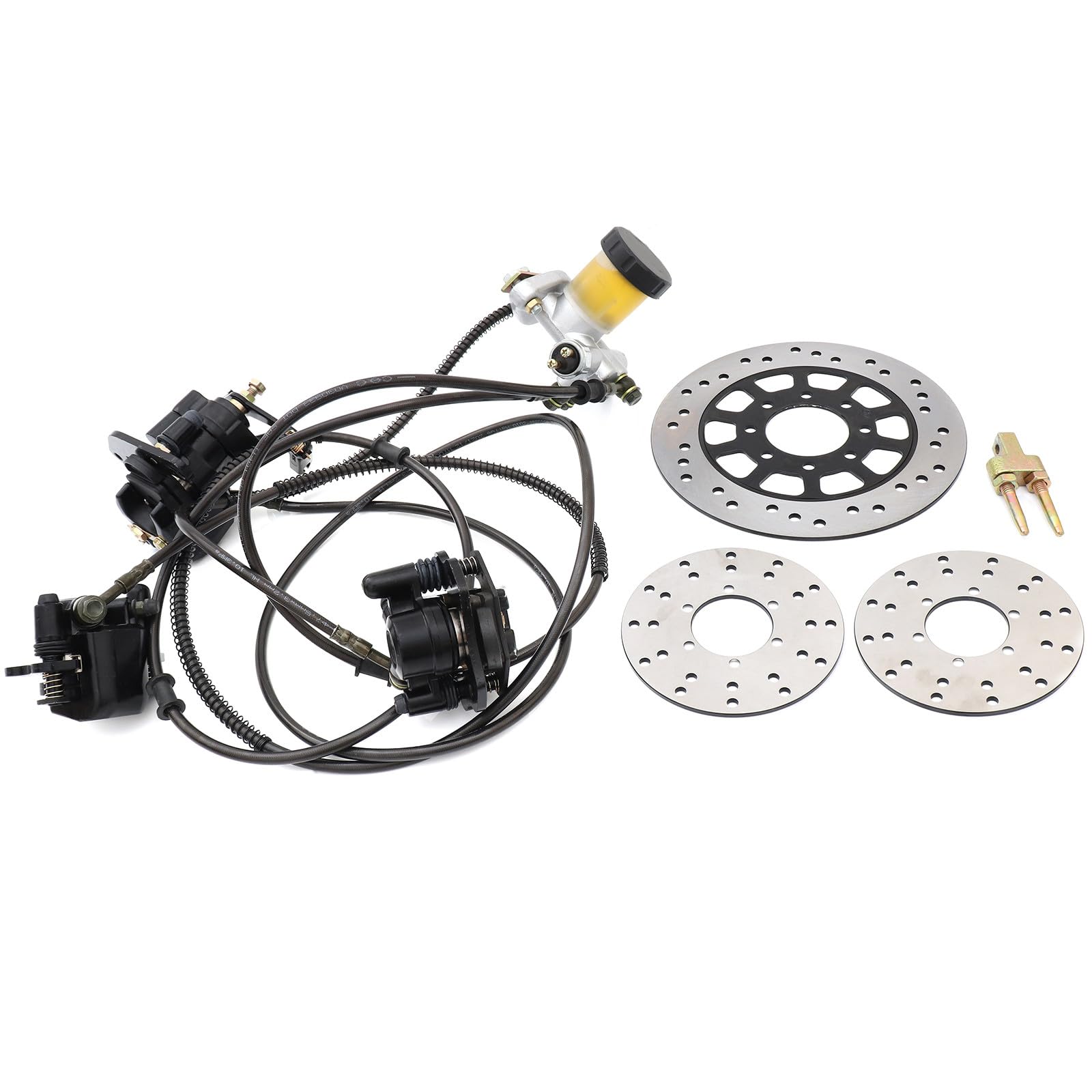 Mofans 150Cc Go Kart Disc Brake Master Cylinder Kit Complete Brake Assembly Universal Fit For 150Cc Hammerhead And Trailmaster K