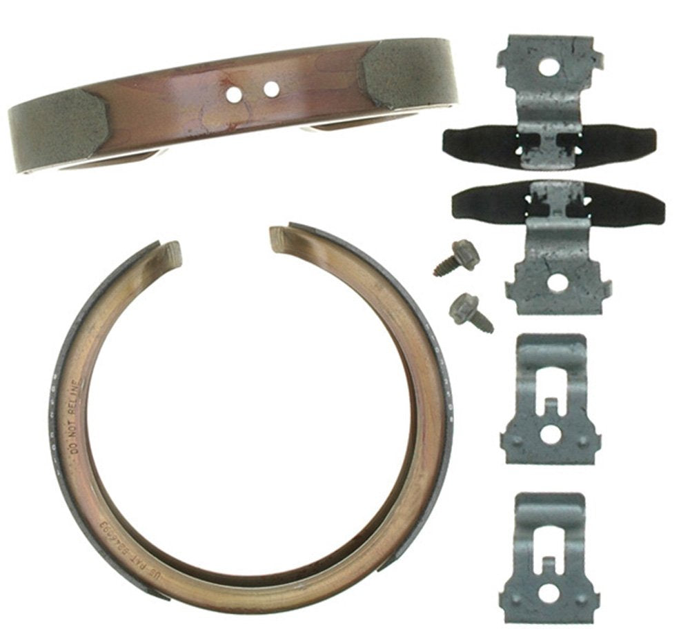 Raybestos Element3 Replacement Drum-in-Hat Rear Parking Brake Shoes Set - For Select Year Buick, Cadillac, Chevrolet, GMC and Ol