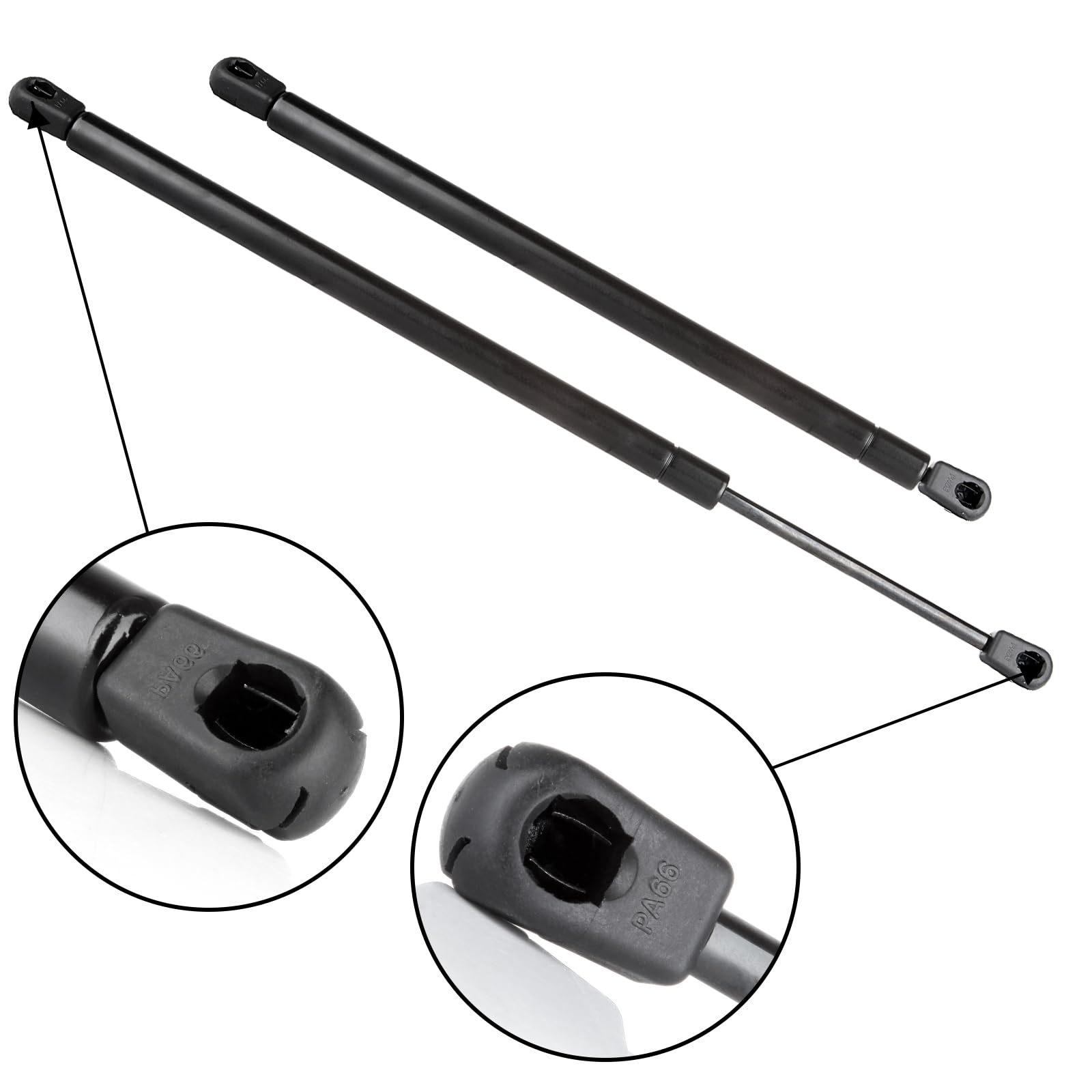 Scitoo 4352 18.31Inch Lift Supports Fit For Honda For Accord 1998-2002 Front Left And Right Hood Shock Struts 2Pcs