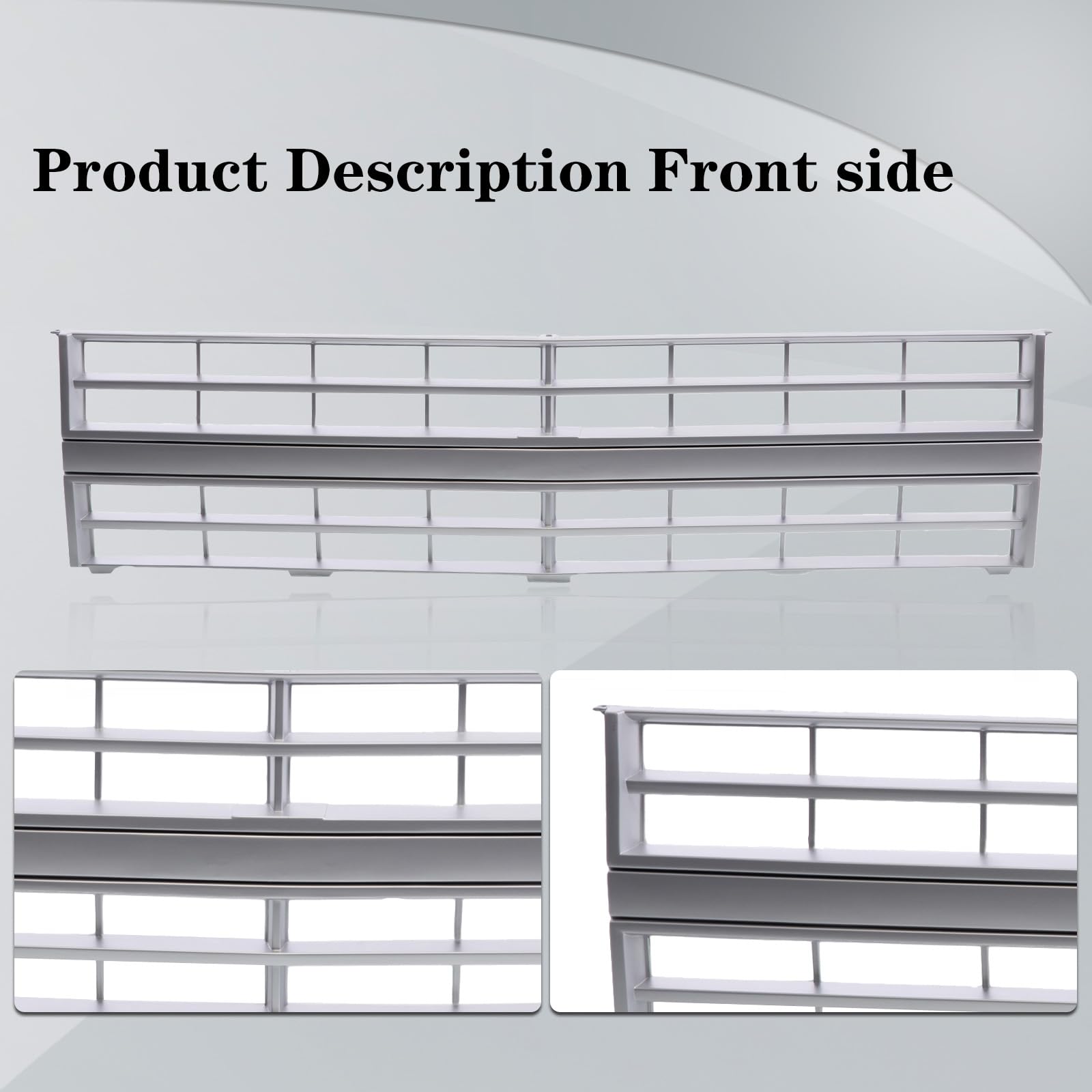 Carpartsdepot Front Grille Grill Silver Compatible With Chevrolet 1985-1988 C/K R/V 10 20 30 Series/Blazer Gm1200139 15554910 Without Molding Hole & Emblem Provision