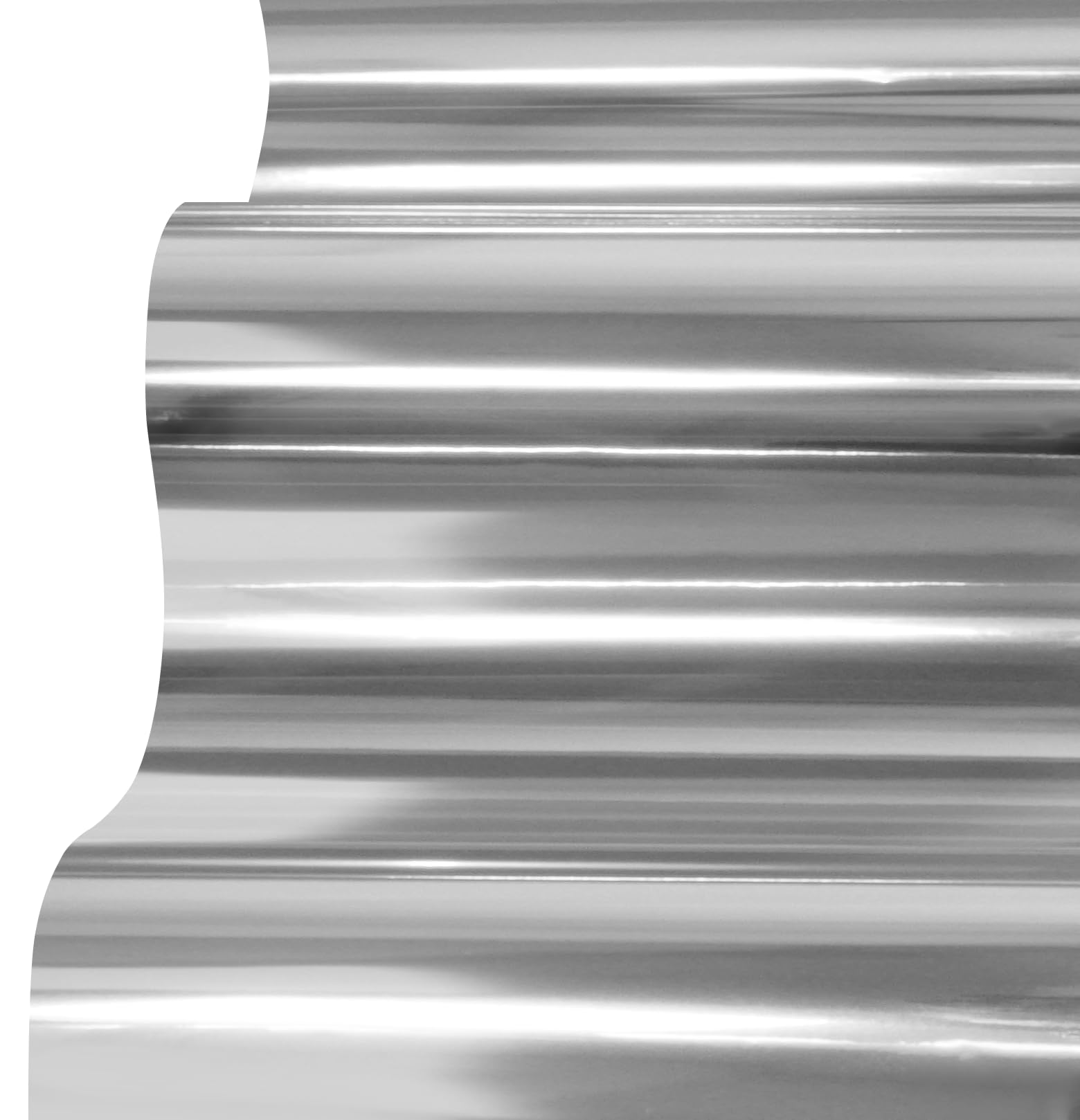 Vvivid Silver Mirror Chrome Vinyl Wrap Self-Adhesive Film Air-Release Bubble And Air Free 3Mil (100Ft X 5Ft (Bulk Wrap Kit))