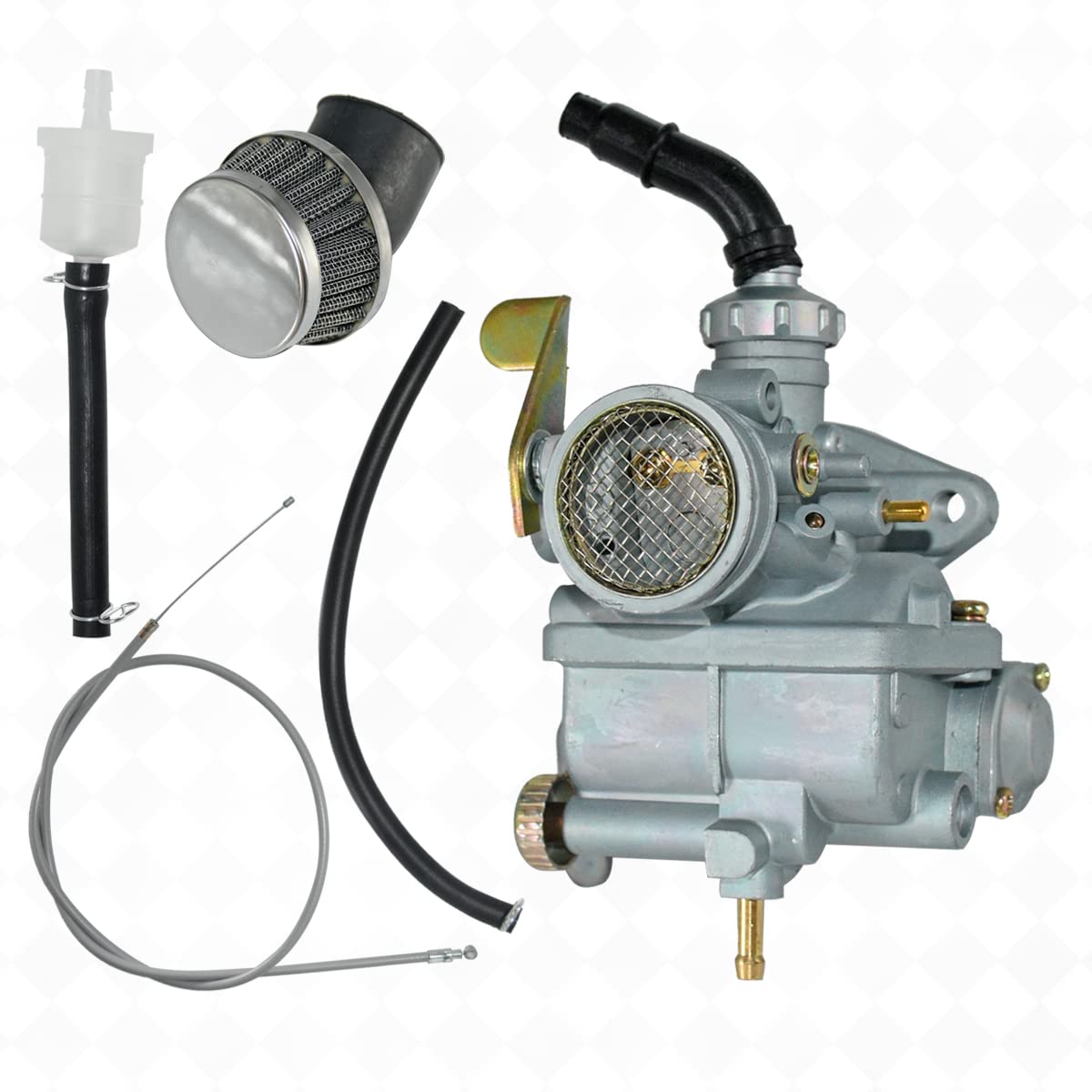 New Carburetor Fits for Honda CT70 CT70H CT 70 K0 K1 K2 K3 Trail Bike 1969-1977 with Throttle Cable Air Filter