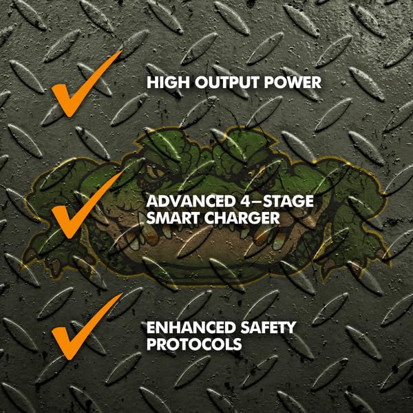 Powermax Pm4 100A 110V Ac To 12V Dc 100 Amp Power Converter With Built-In 4 Stage Smart Battery Charger With Reverse Polarity, O