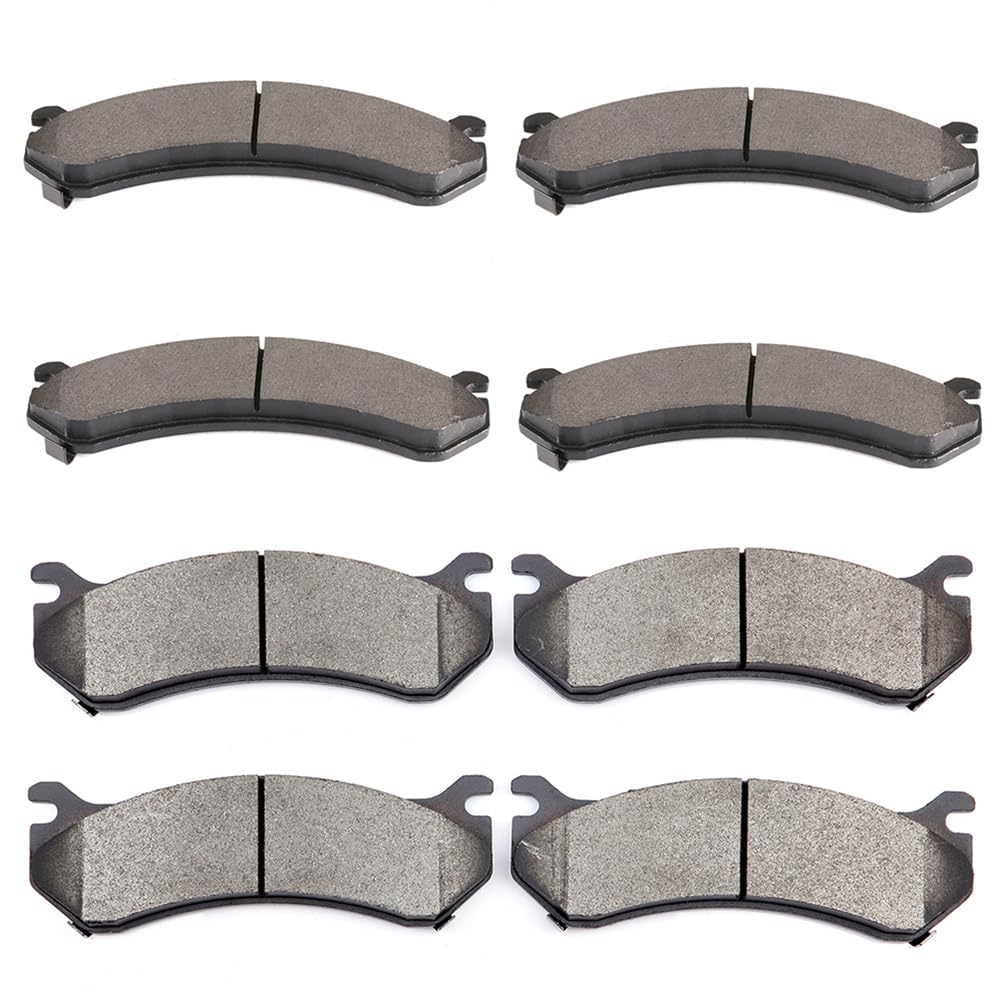 Scitoo D784 D785 Semi-Metal Brake Pads Kits Front & Rear Fit For Chevrolet 2001 2004,For Gmc 2000-2013,For Hummer 2003-2009