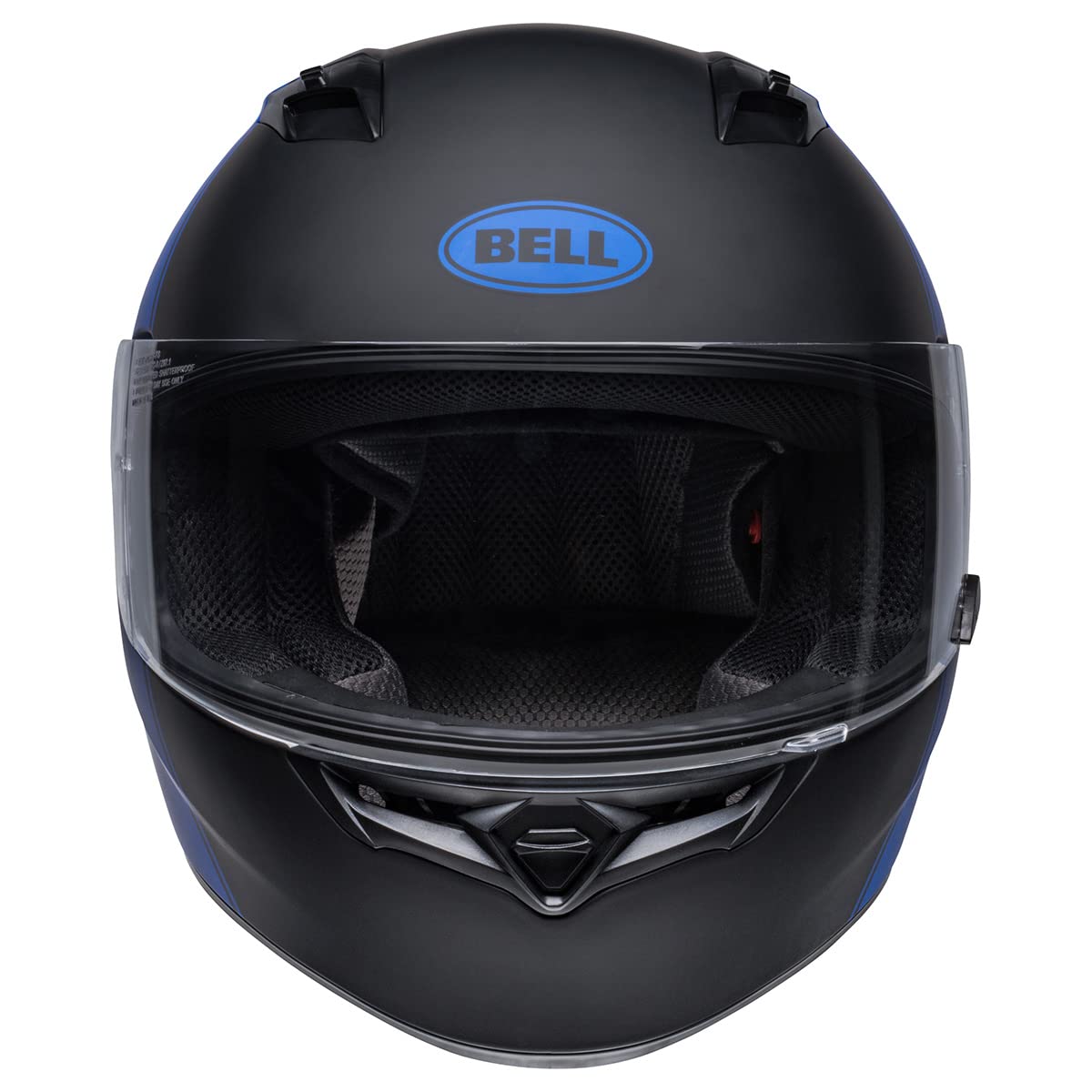 Bell Qualifier Full-Face Motorcycle Helmet (Ascent Matte Black/Blue/White - Small)