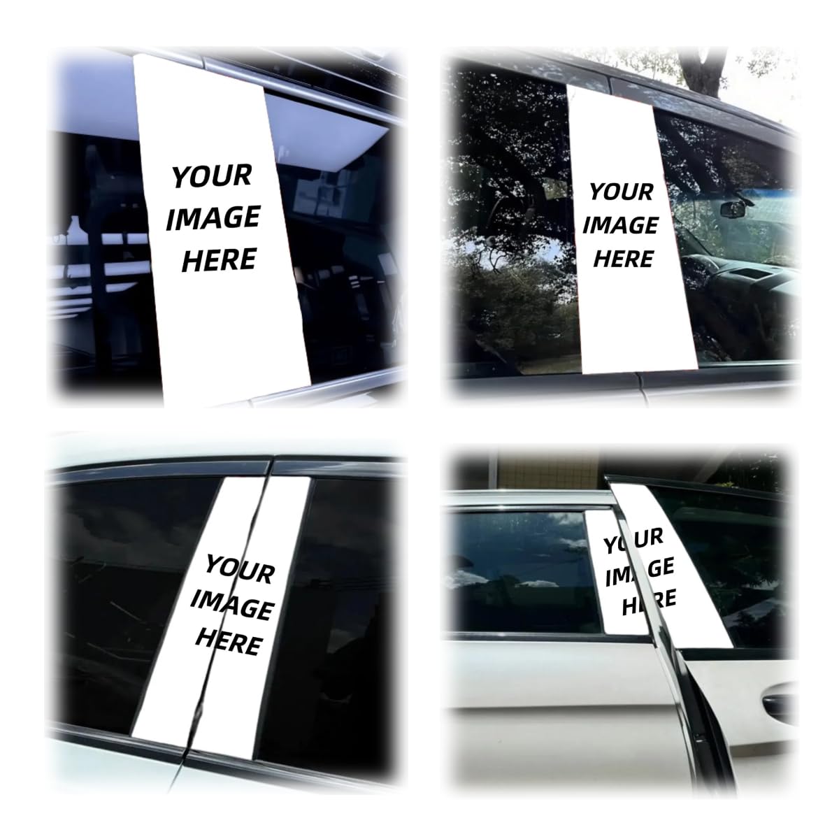 Custom Vinyl B - Pillar Stickers Personalized Graphics for Cars Waterproof Sunproof Scratch - Resistant DIY Vehicle Door Decals
