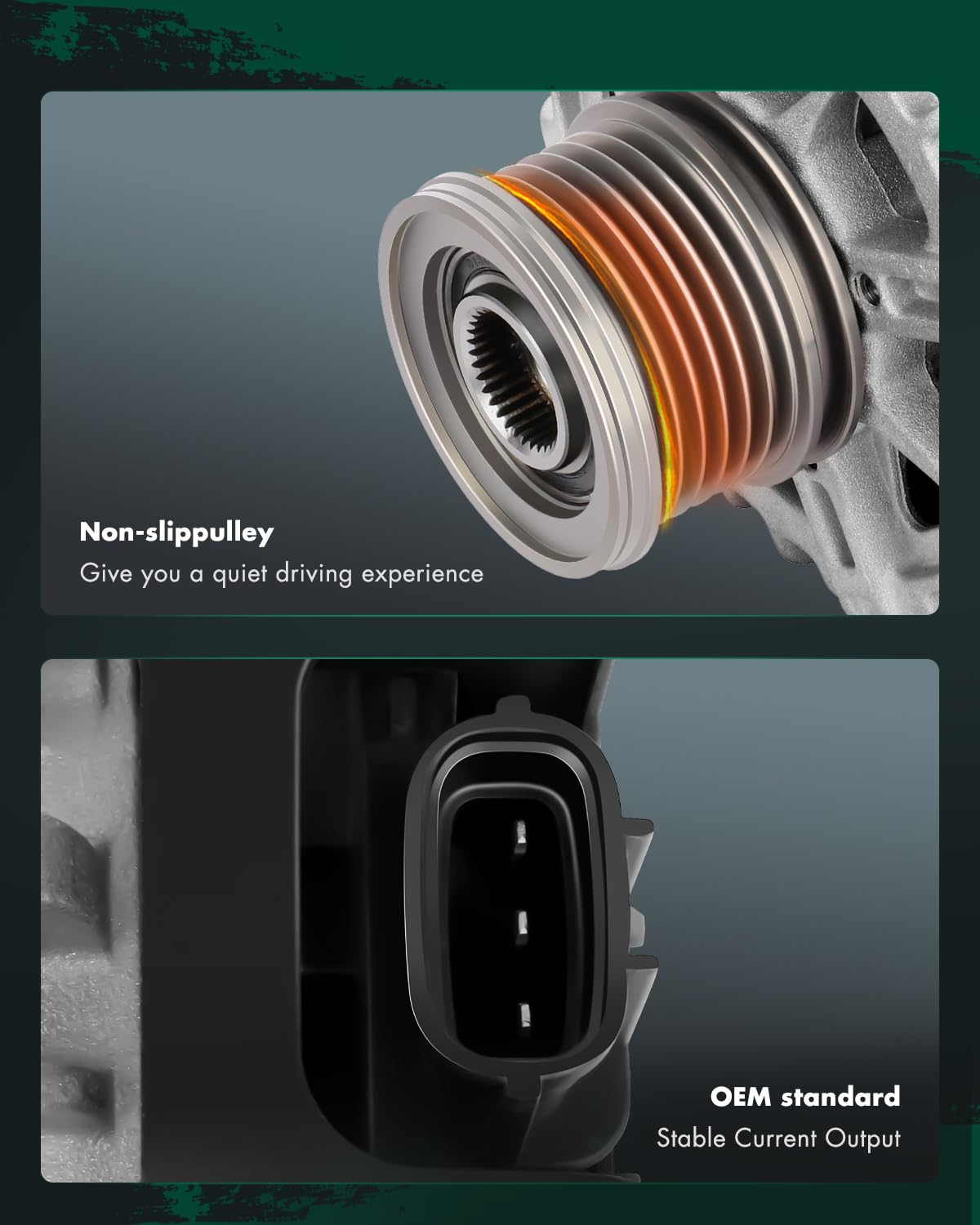 SCITOO Alternator 11673 Fit for Nissan Sentra 1.8L 1.8 2013 2014 2015 2016 2017 2018 2019 13 14 15 16 17 18 19 - AVA0169 400-401