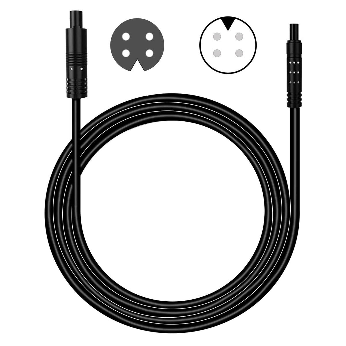 Aienxn 4 Pin 6.5Ft Male To Female Backup Camera Extension Cable, Reverse Camera Wire For Car Pickup Truck Suv Trailer, Rear View