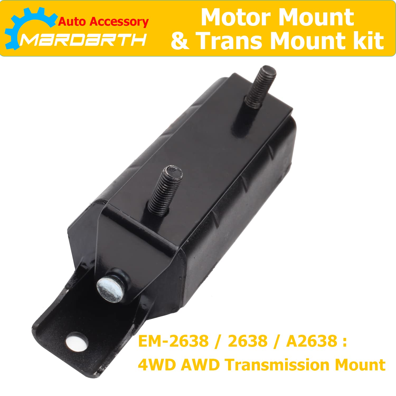 Set Of 3, Front Motor Mount And Trans Mount Compatible With 2007-2013 Silverado Sierra 1500 5.3L 6.0L 6.2L 4Wd Auto Trans Engine