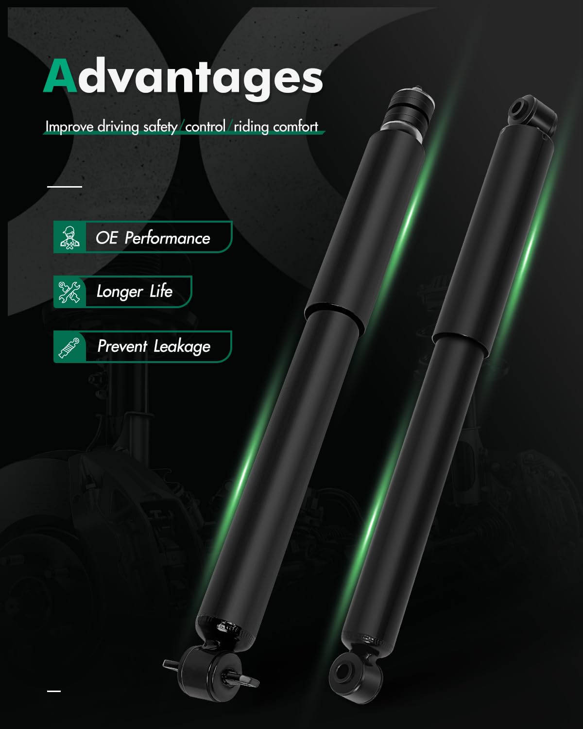 Shocks For Grand Cherokee, Front Struts & Rear Shock Absorbers, Scitoo Shocks Set Assemblies Kit Fit For 1999 2000 2001 2002 200