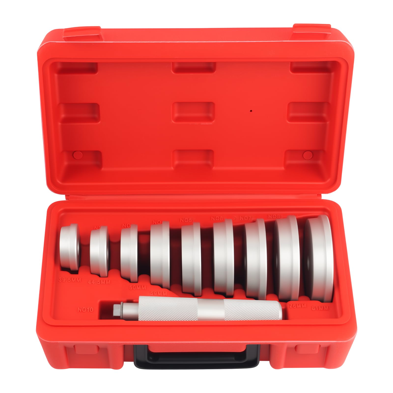Purthog 10PCS Car Bearing Press Kit,Non-damaging Car Bearing Race and Seal Driver Set for Installing Wheel Bearings with 9 Sizes