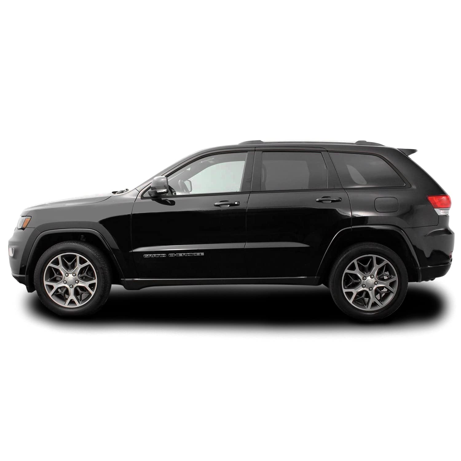 Slickmod Chrome Delete Blackout Vinyl Overlay For 2011-2021 Jeep Grand Cherokee Window Trim (Gloss Black)