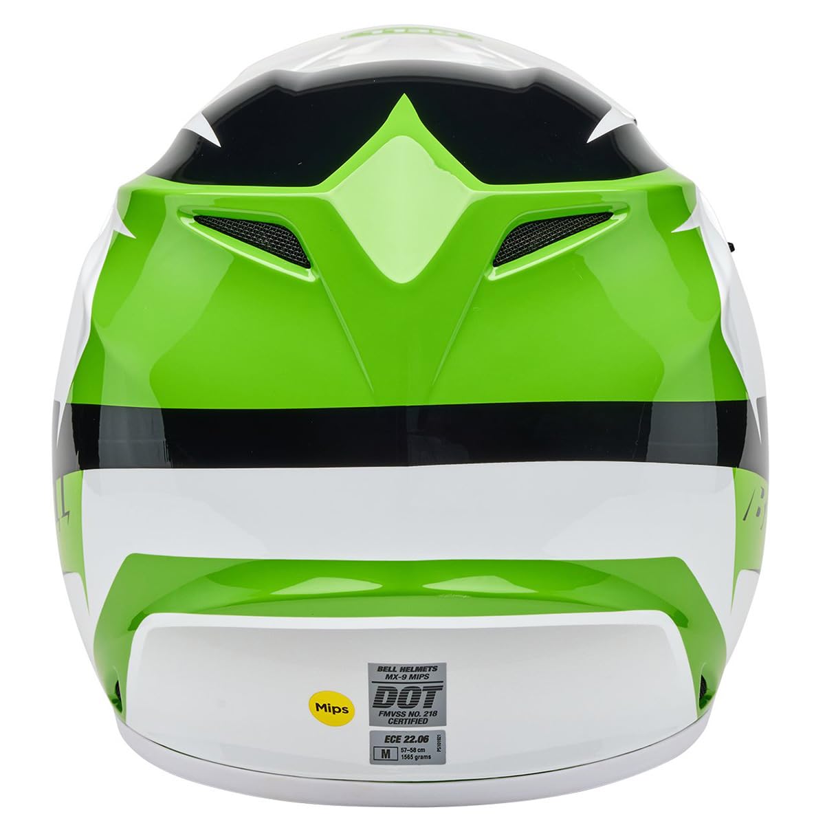 Bell Mx-9 Mips Dirt Helmet (Gloss Rift Green/White - Medium)