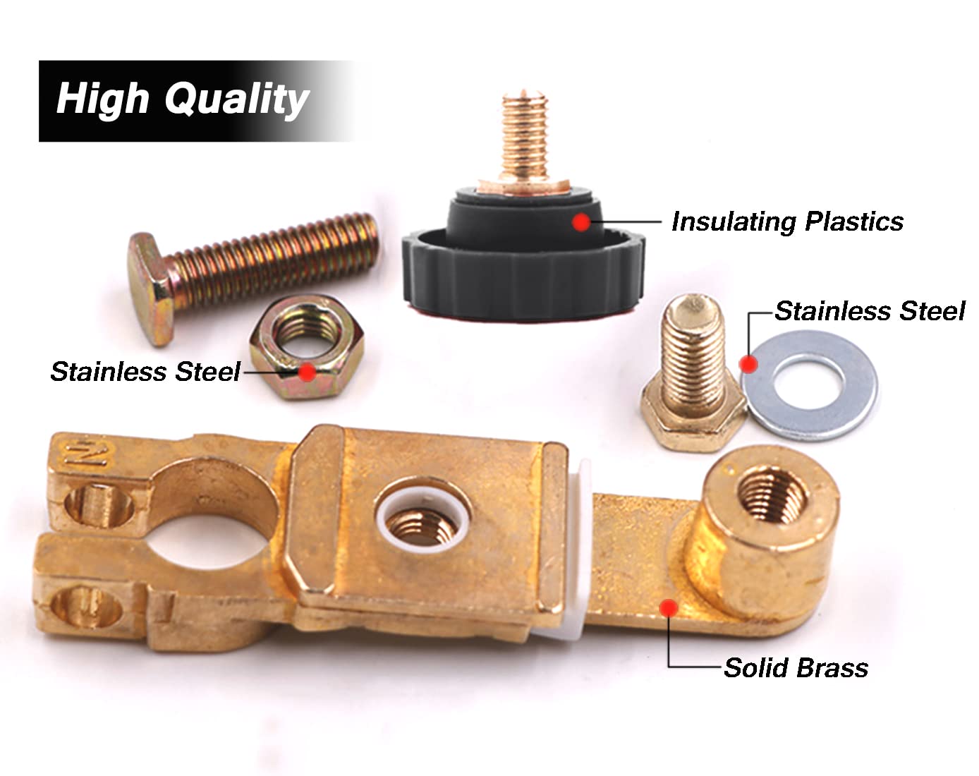 Top Post Battery Disconnect Switch - Quick Disconnect Battery Cut Off Switch For Car Truck Marine Rv And Electrical Equipment -