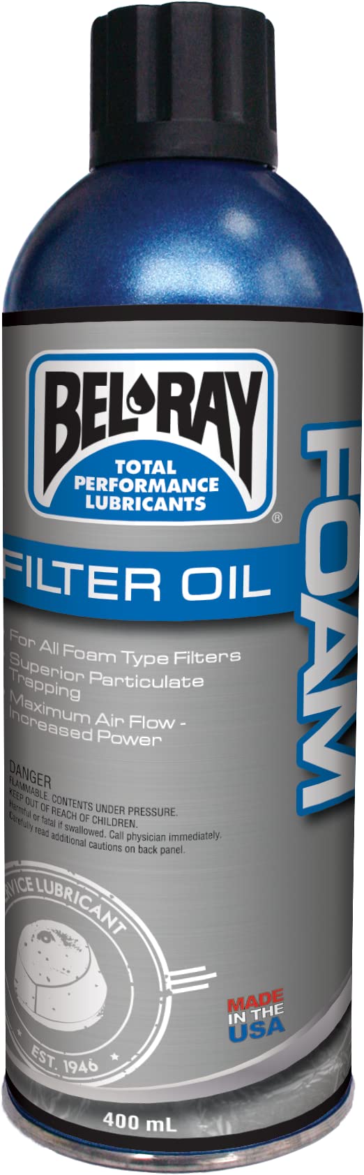 Bel-Ray Foam Filter Oil Waterproof Spray 400Ml