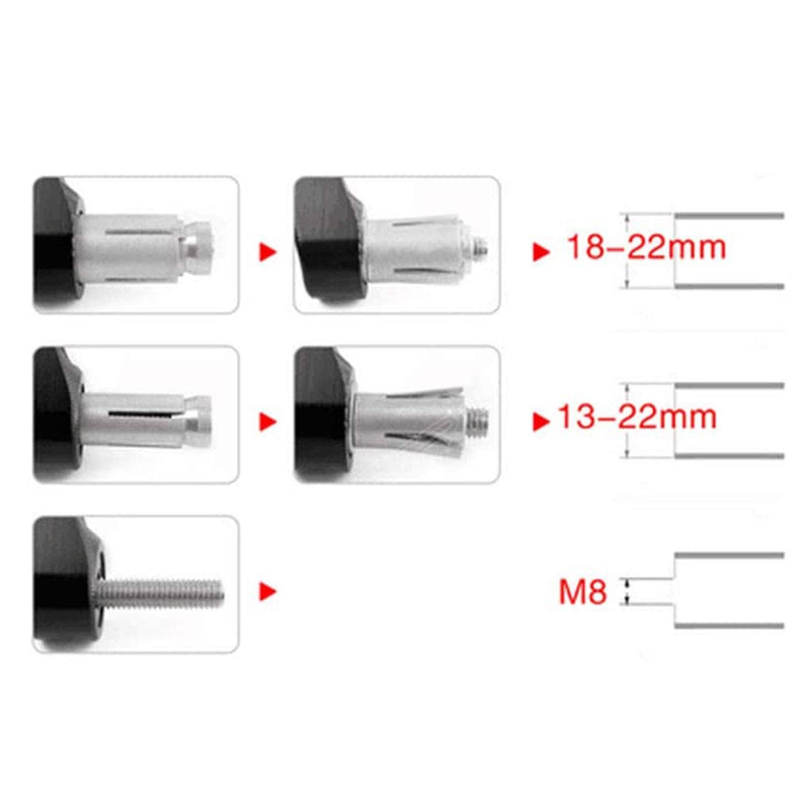 7/8' 22Mm Cnc Alu Motorcycle Handlebar Grips Ends Caps Ends Caps Compatible With Ninja 400 650 1000Sx Zx6R Zx9R Zx10R Zx12R Zx14R Er6F Er6N Black