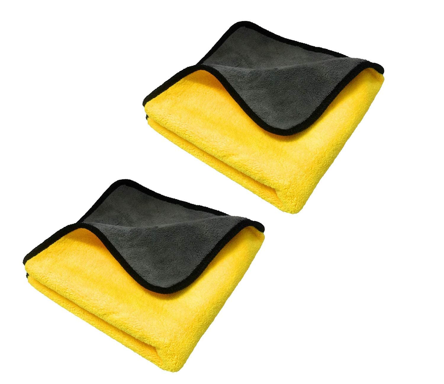 DHIDES Dhides Microfiber Cloth for Car Cleaning Polishing & Detailing of Automotive Interior & Exterior 40x40 cms (Pack of 2) D