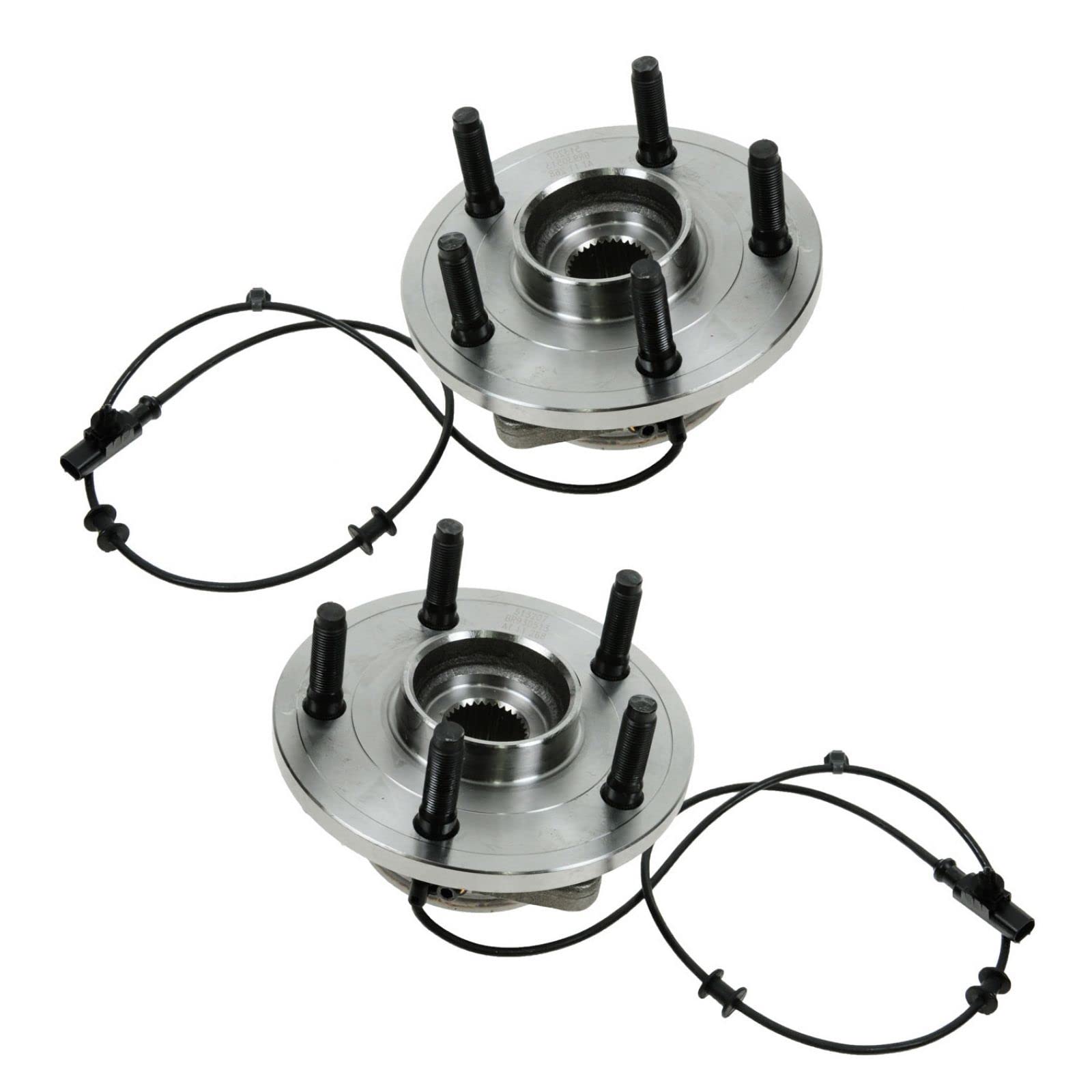 Trq Front Wheel Hub Bearings Assembly Set Compatible With 2004-2005 Dodge Durango