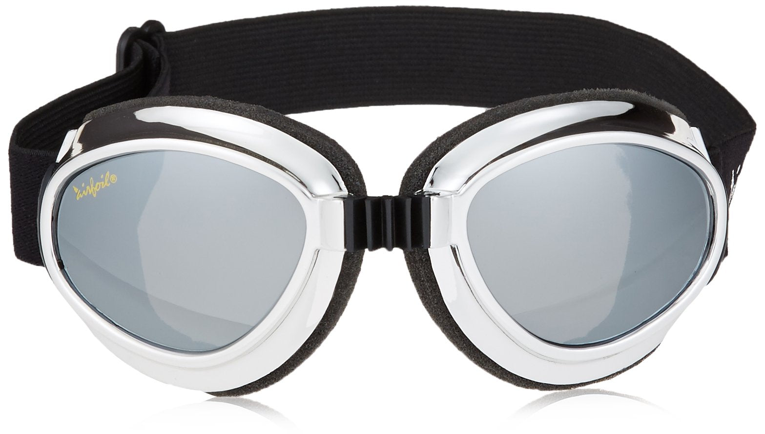 Pacific Coast Airfoil Goggles (Chrome Frame/Silver Mirror Lens)