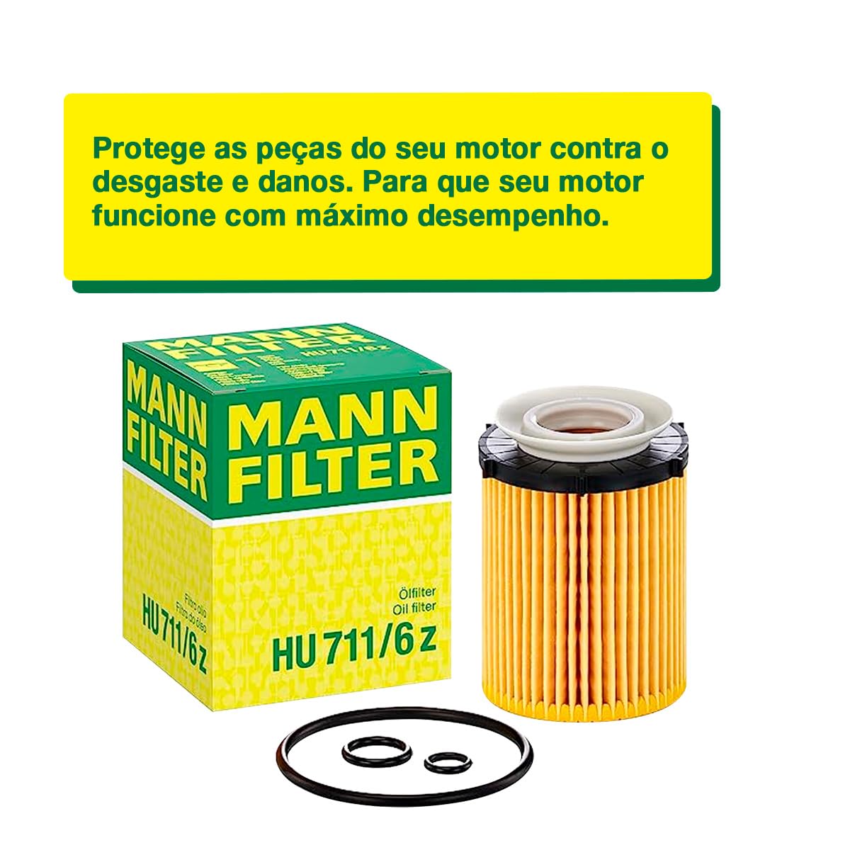 Mann Hu 711/6Z Engine Oil Filter