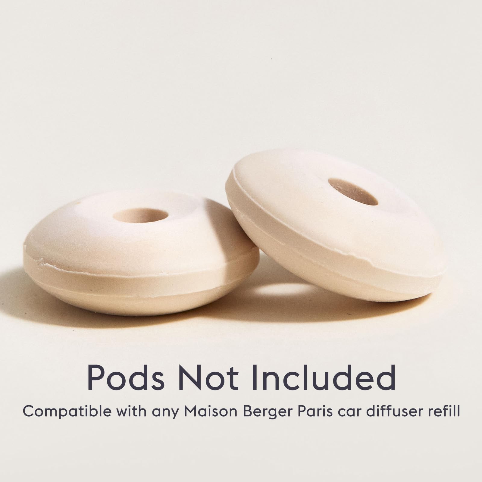 Maison Berger - Refillable Car Air Freshener Vent Clip Diffuser Set - 1.75'' Diameter X 1.25'' Depth - Made In France (Graphic M