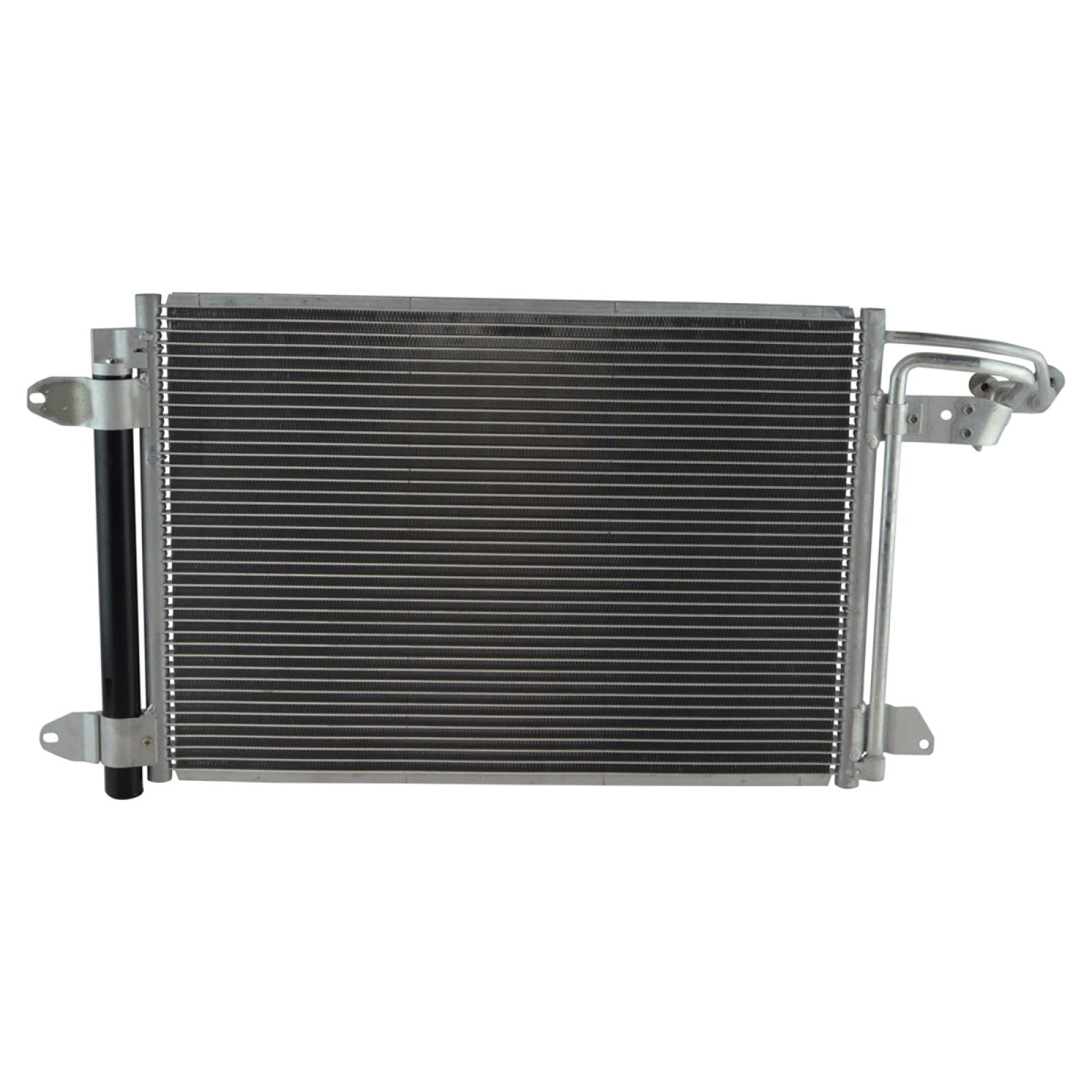 TRQ Air Conditioning A/C AC Condenser with Receiver Drier Compatible with Audi Volkswagen