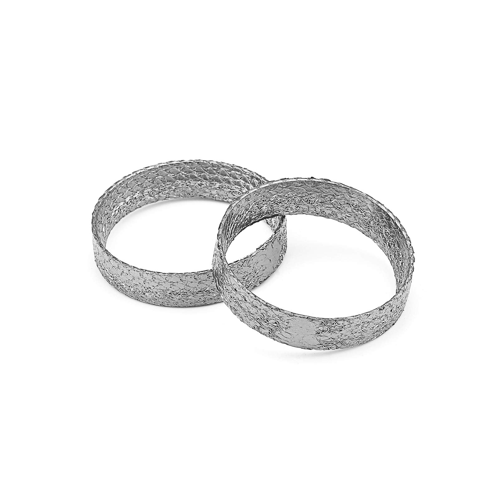 Weisen Exhaust Flange Gasket Kit Compatible With Harley Big Twin Models 1984-Up Evolution Sportster 1986-Up Twin Cam Models 1999-Up