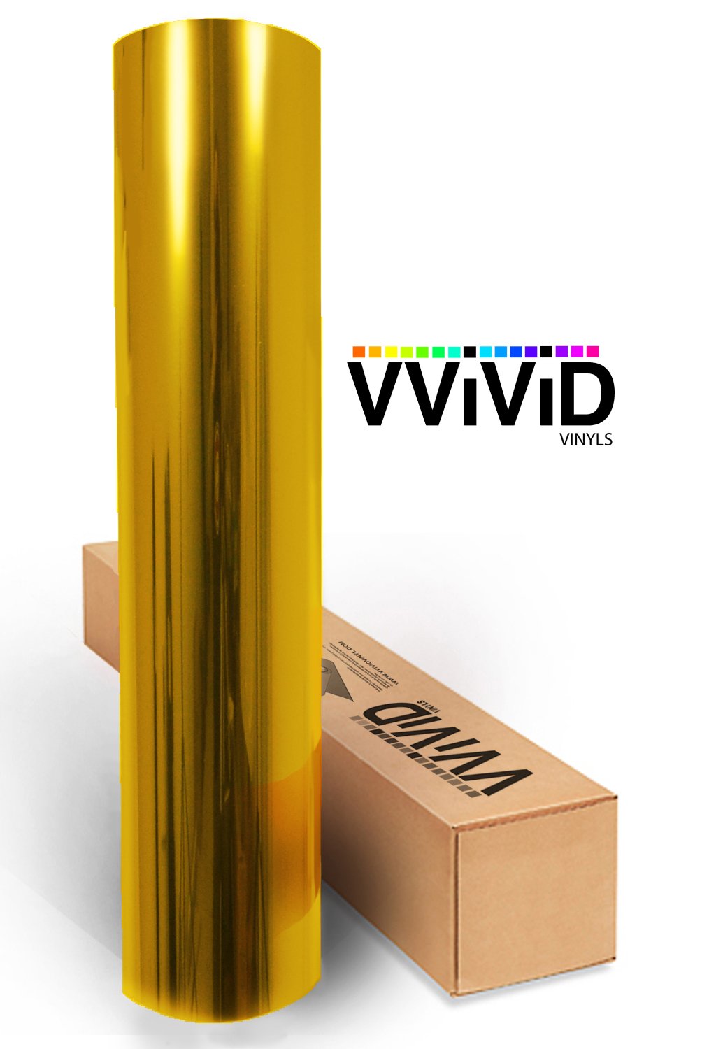 Vvivid Transparent Colorful Vinyl Window Tinting Sheets (1.49Ft X 5Ft, Yellow)