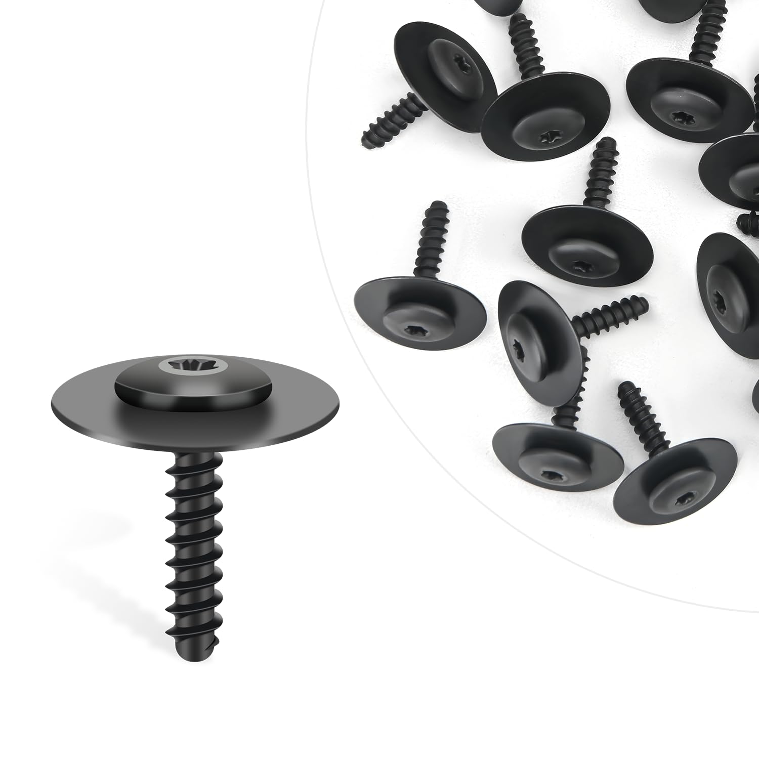 Gooacc 25Pcs Torx Truss Head Tapping Screw Fender Liner Splash Guard Under Cover License Bracket For Gm 11570637 Buick Chevrolet