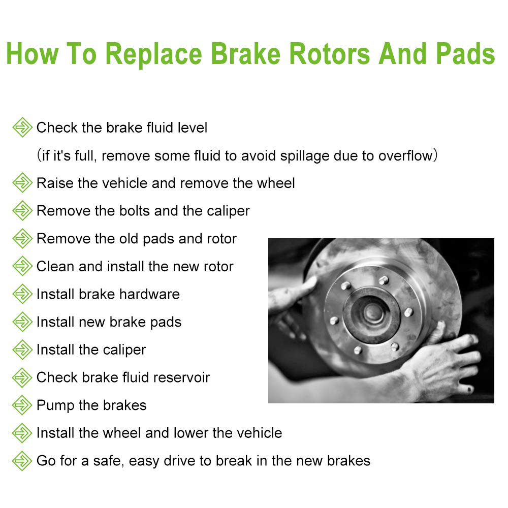 Ceramic Brake Pads Kits,Scitoo 8Pcs Brakes Pads Set Fit For 2006-2008 For Dodge For Ram 1500,2003-2008 For Dodge For Ram 2500,20