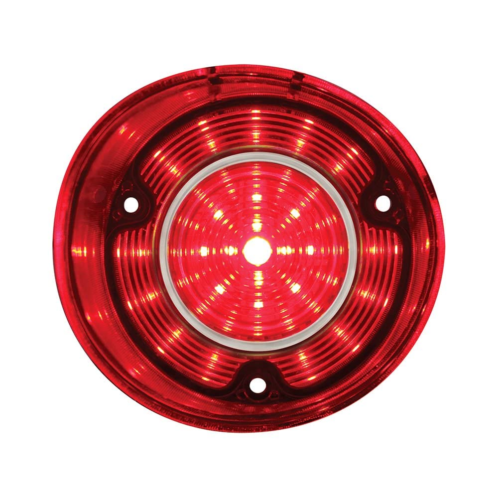 United Pacific Ctl7201Led-L 42 Led Tail Light With Stainless Steel Trim For 1972 Chevy Chevelle Ss/Malibu L/H, Fully Sealed Elec