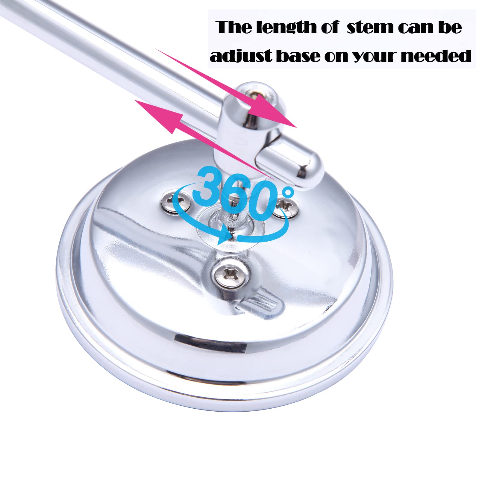 Chrome Motorcycle Round Sportster Mirrors Rear View Compatible With Harley Davidson Fatboy Dyna Street Glide Road King Softail