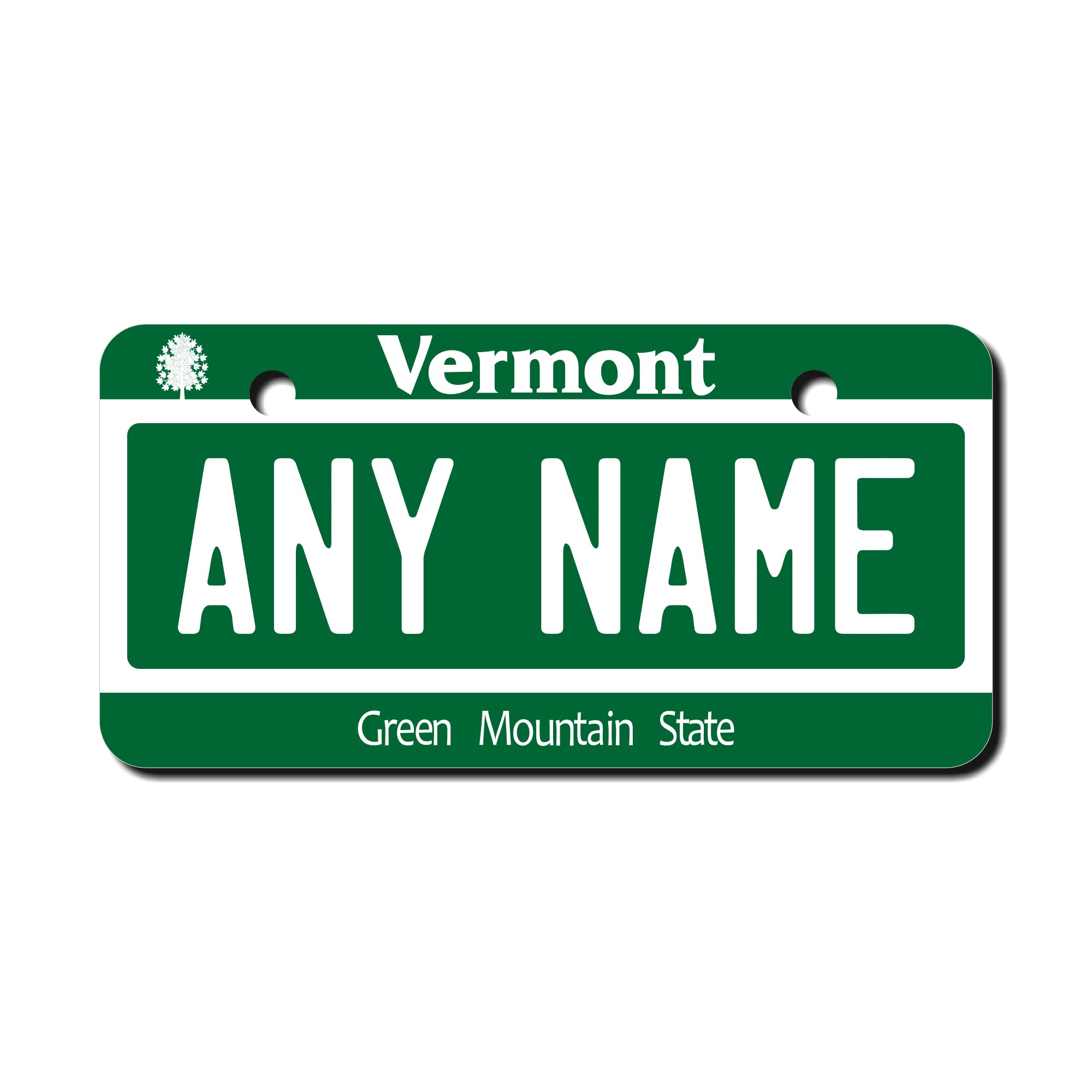 Teamlogo - Personalized Vermont License Plate - Custom Aluminum Name, Text, Or Number Plate - Customized License Bike Accessorie