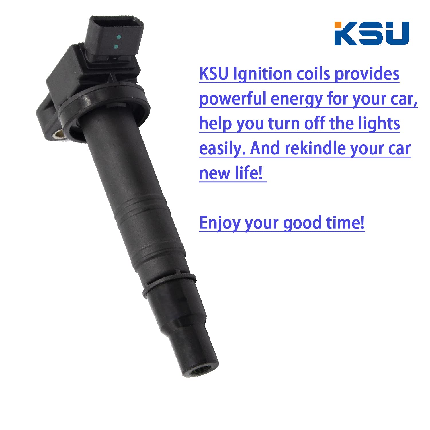 Ksu Ignition Coil Pack Of 4 Compatible With Toyota Camry Corolla Matrix Solara 4Runner Hilux Hiace Tacoma Scion Xb 2.4L 2.7L Uf4
