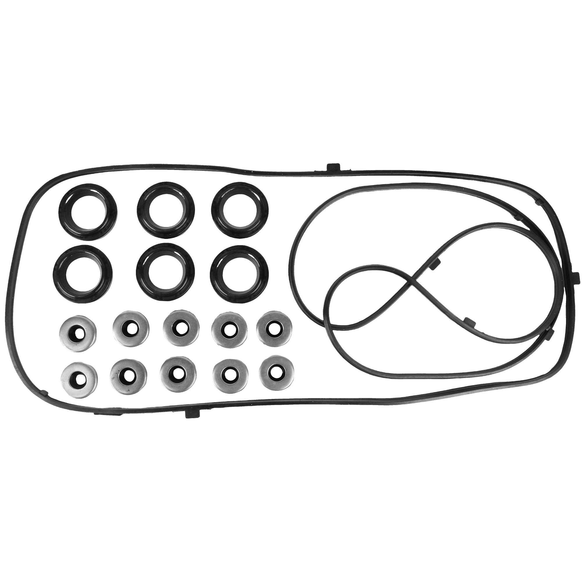 RICHWEI VS50607R Engine Valve Cover Gasket Set for Honda Accord, Pilot, Ridgeline & Acura MDX RLTL, 2003-2010, 3.0